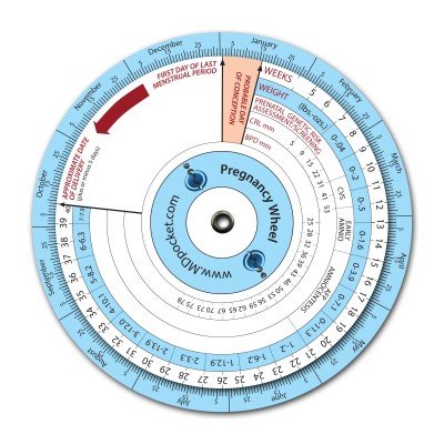 Pregnancy Due Date Calculator Wheel - Accurate Gestational Age & Conception Date Tracker for Expecting Moms - Perfect for OB/GYN Visits & Baby Shower Planning