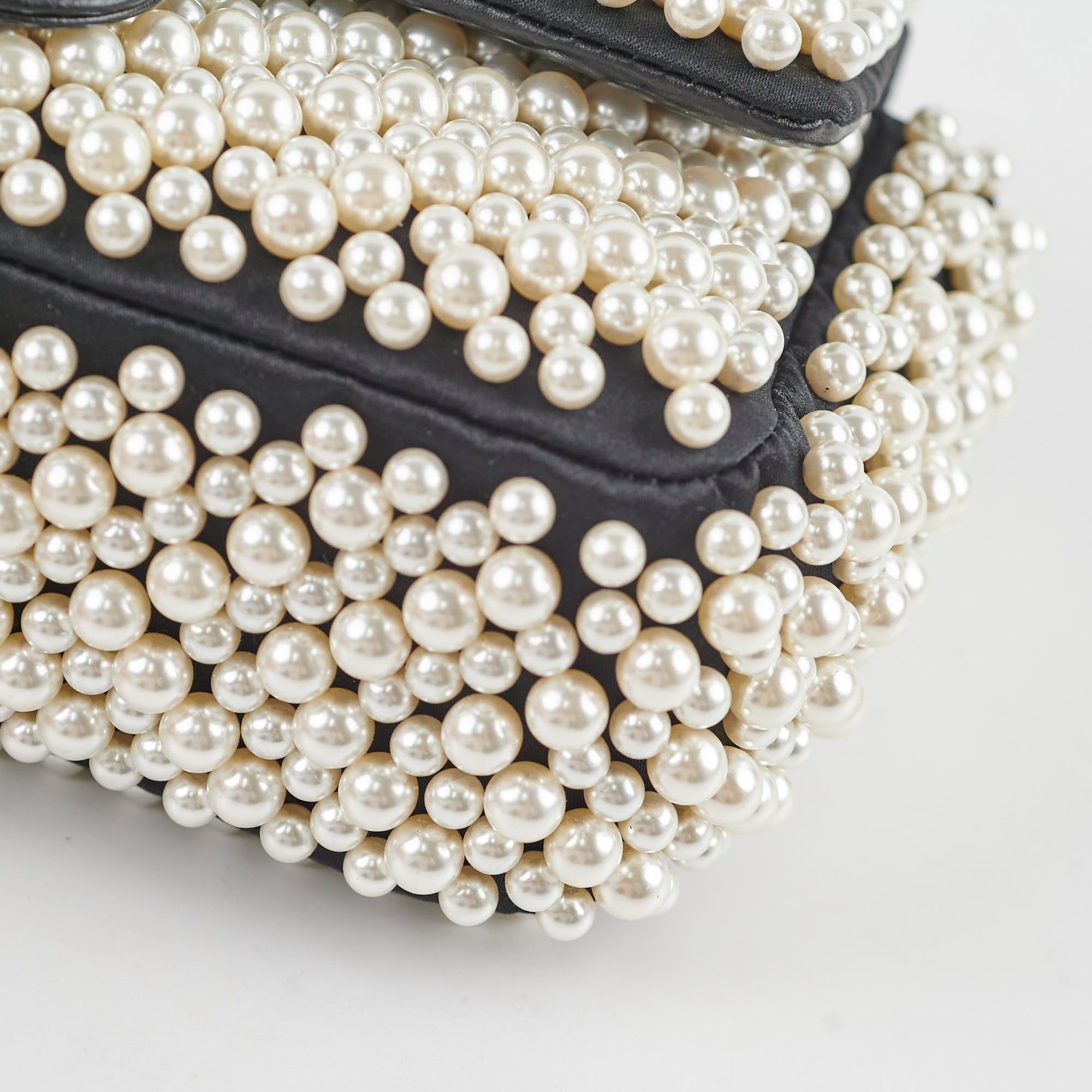 Chanel Pearl Mini Rectangular Bag Black 27 Series - Luxury Designer Crossbody Purse for Women, Perfect for Evening Parties & Special Occasions