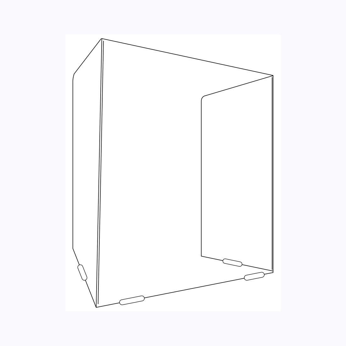 IMAGEWORKS Clear Plastic Desk Sneeze Guard - 0.020