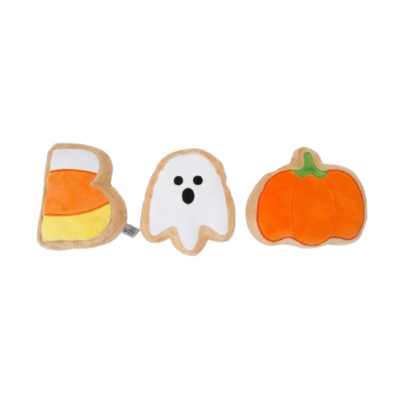 Midlee Boo Sugar Cookie Halloween Plush Dog Toy - Large Stuffed Animal for Dogs, Cute & Soft Puppy Chew Toy | Perfect for Halloween Decor, Pet Gifts & Cuddling