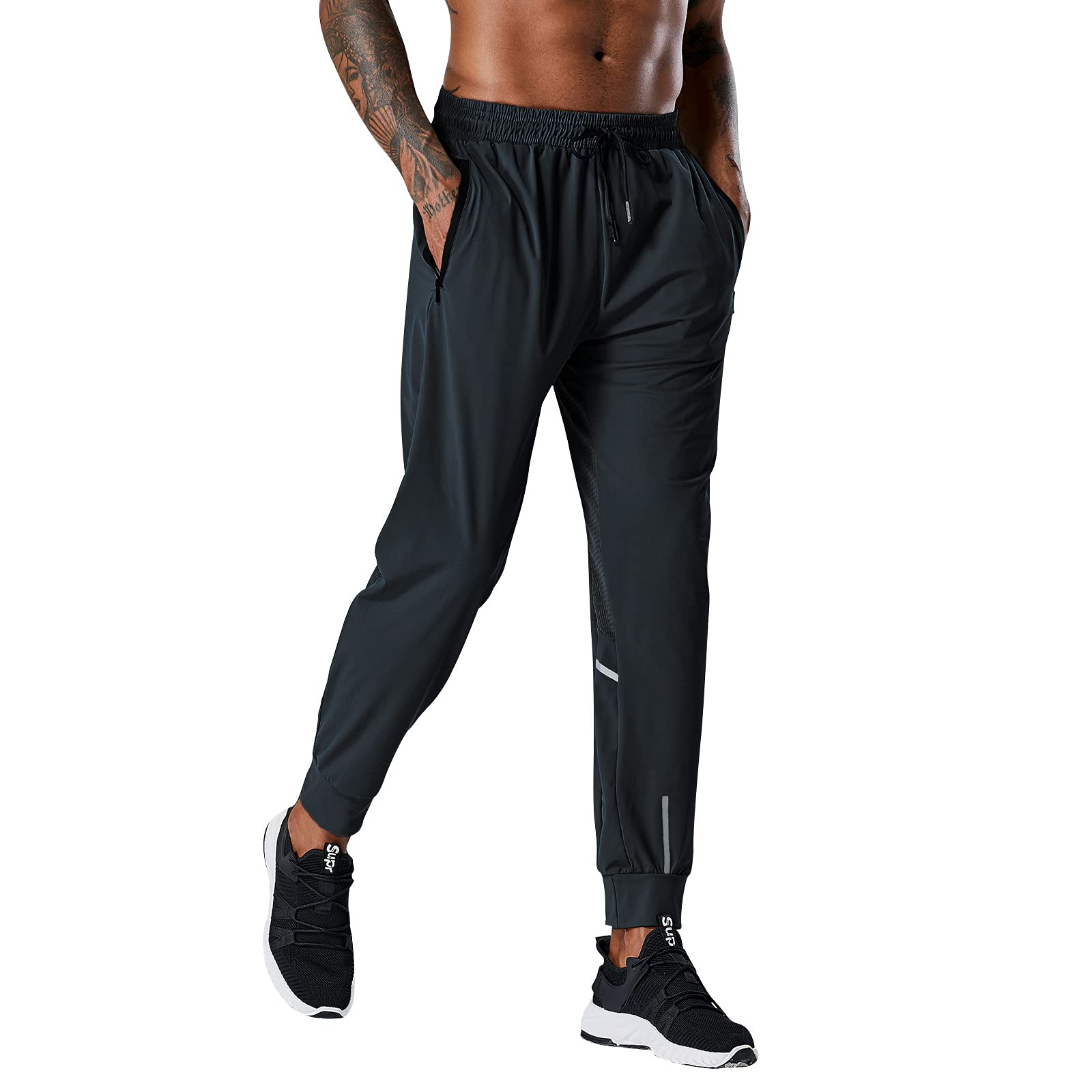 **Leglocher Men's Hiking Pants - Quick Dry Athletic Joggers for Climbing, Running & Travel - Lightweight Breathable Sweatpants for Outdoor Sports & Casual Wear**