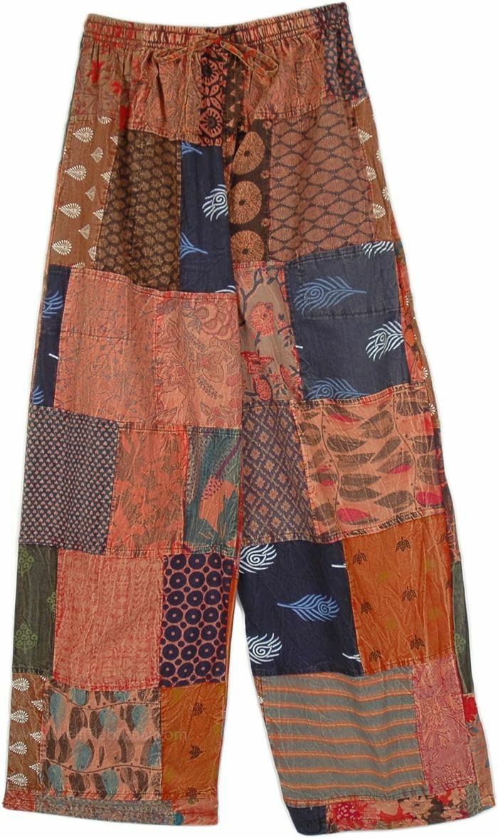 100% Cotton Harem Pants for Women - Colorful Summer Hippie Yoga Boho Casual Fashion - Perfect for Yoga, Beach, Festival & Lounge Wear