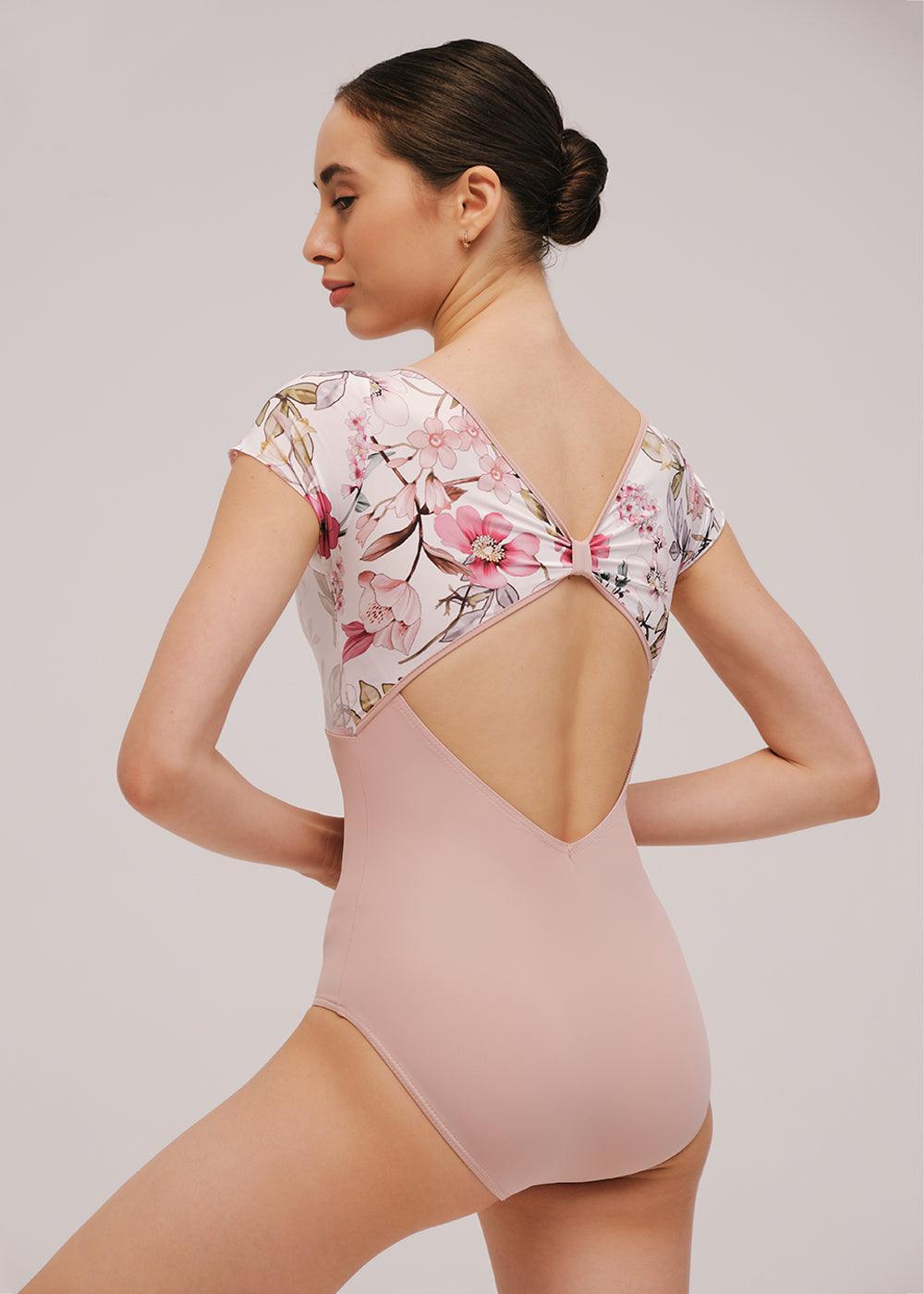 Nikolay REMI Cap Sleeve Leotard - Women's Dance Gymnastics Bodysuit for Ballet, Yoga & Performance