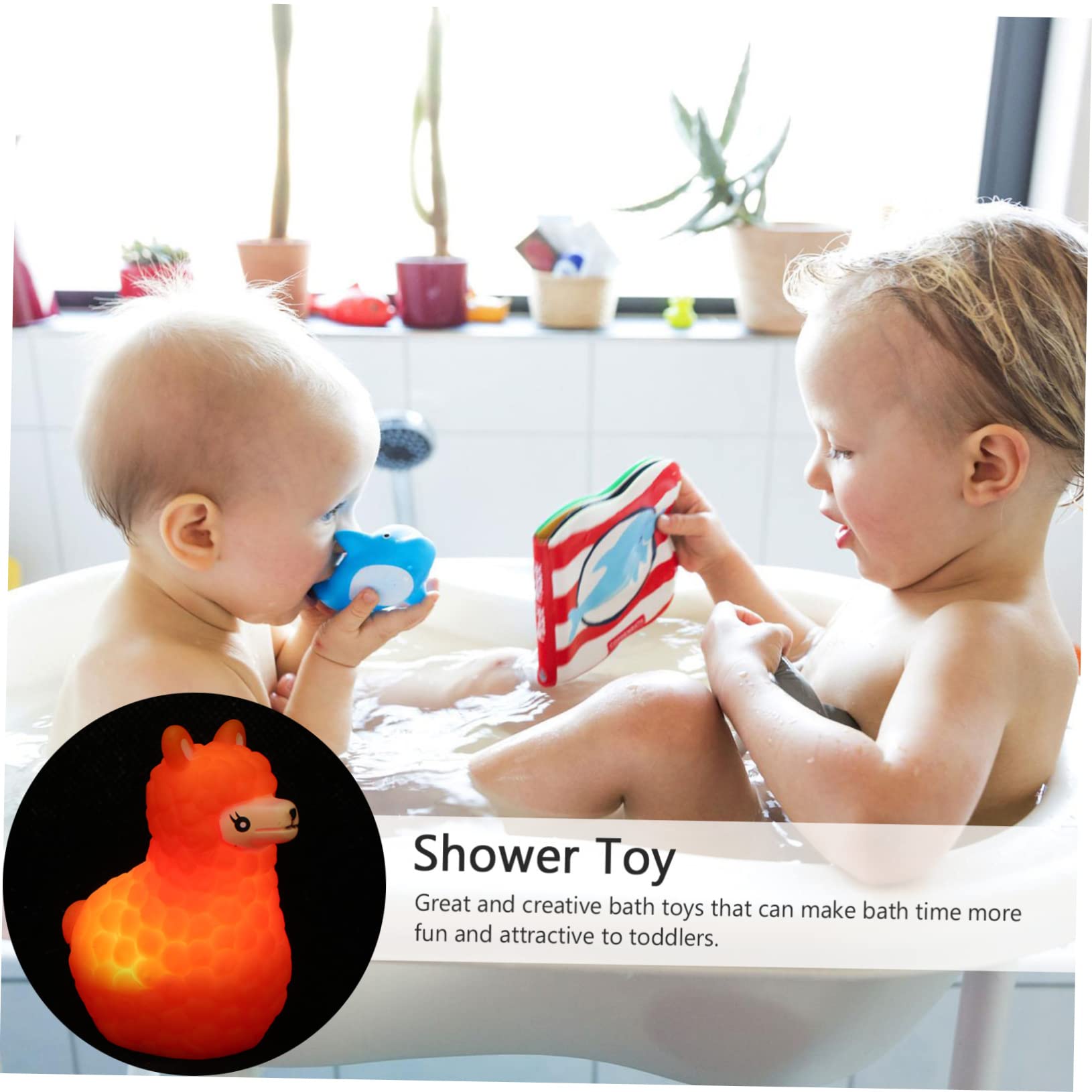VICASKY 12 Pack Glow in The Dark Bath Toys - Floating Light Up Bathtub Toys for Kids, Waterproof LED Bath Time Fun for Toddlers & Babies - Perfect for Sensory Play, Nighttime Baths & Pool Parties