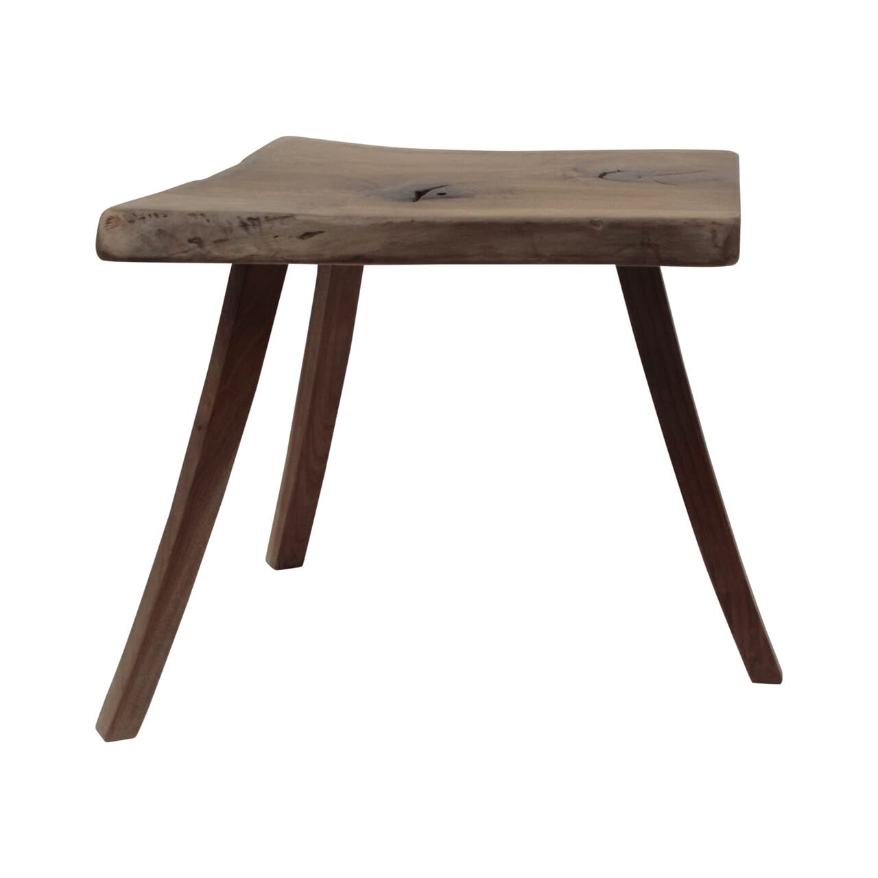 Artissance Live Edge Solid Walnut Side Table - 25 Inch Wide Natural Wood Dining Table, Coffee Table, Nightstand (Color & Size May Vary) - Perfect for Living Room, Bedroom & Office Decor
