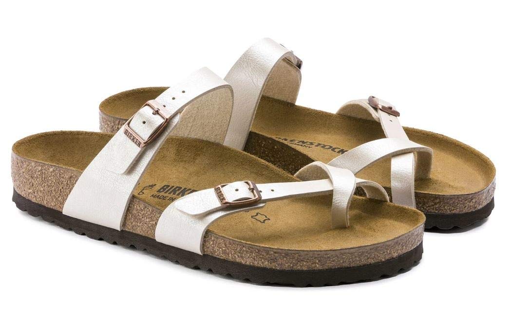 Birkenstock Women's Mayari Birko-Flor Sandals | Comfortable Cork Footbed | Adjustable Straps | Perfect for Summer, Beach & Casual Wear