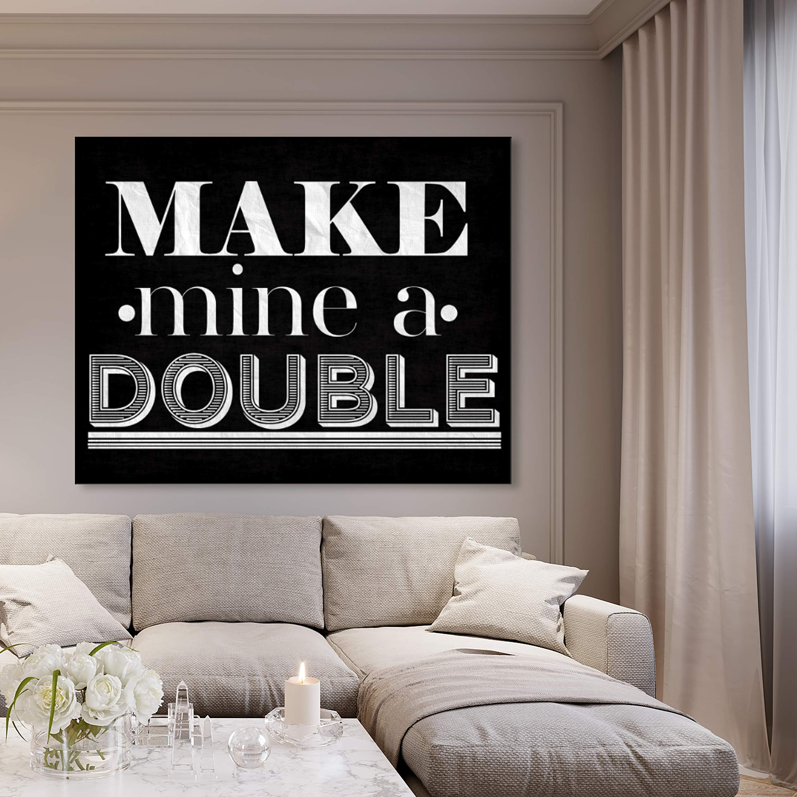 Strong Typography Wall Art Canvas Print - 45