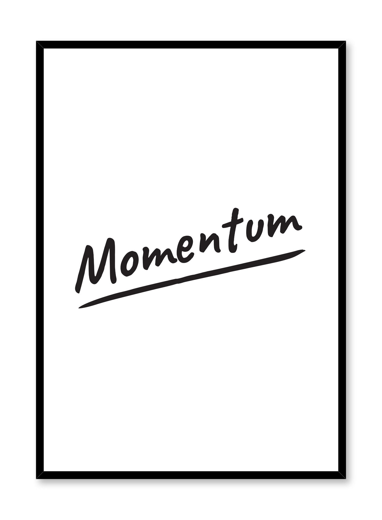 High-Quality Momentum Poster - Inspirational Wall Art for Home & Office Decor | Perfect for Living Room, Bedroom, or Workspace Motivation