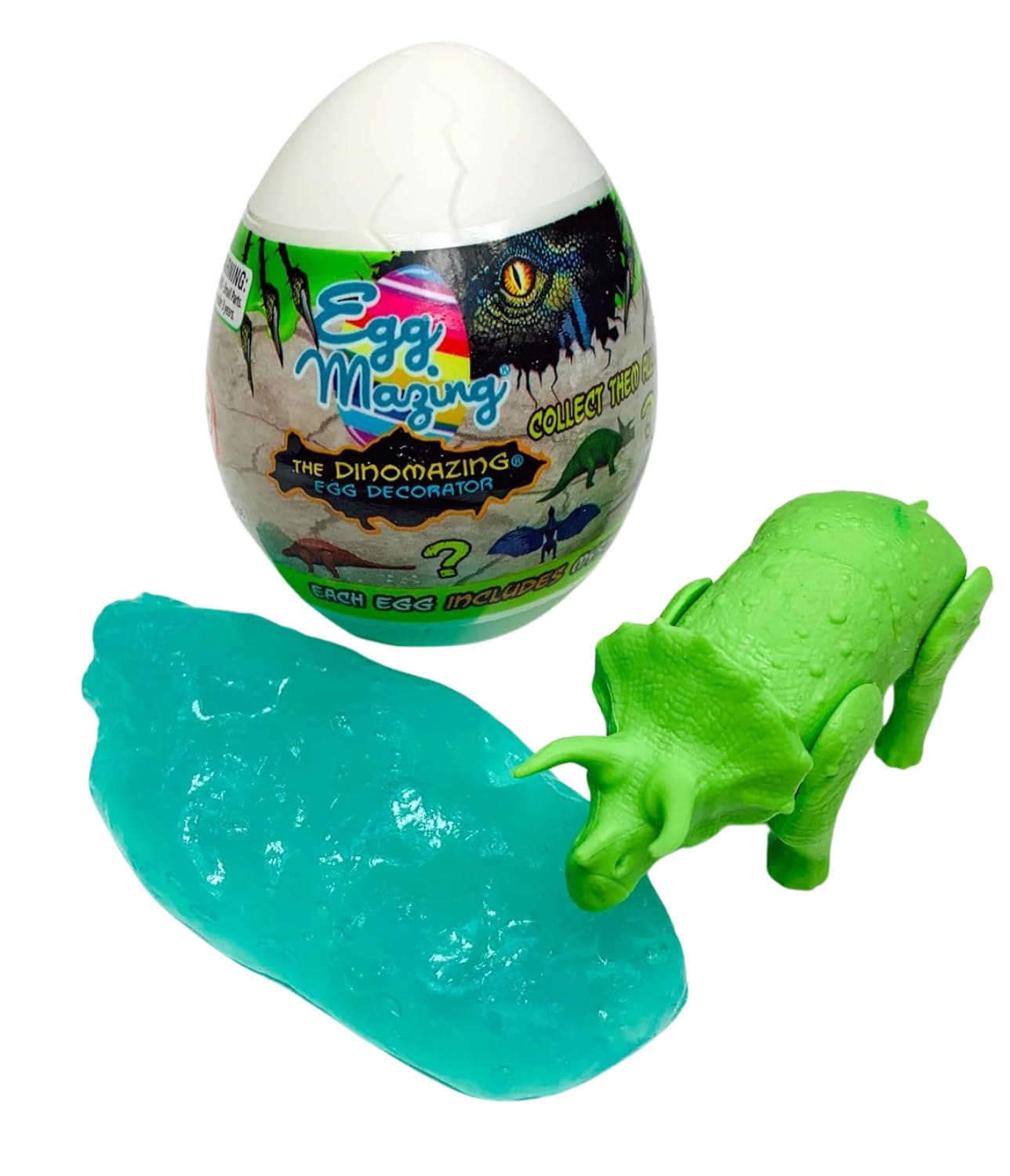 The Eggmazing Egg Decorator – DinoMazing Dinosaur Egg Decorating Kit with Refill Eggs | Year-Round Arts & Crafts for Kids | Perfect for Easter, Birthday Parties & Creative Play