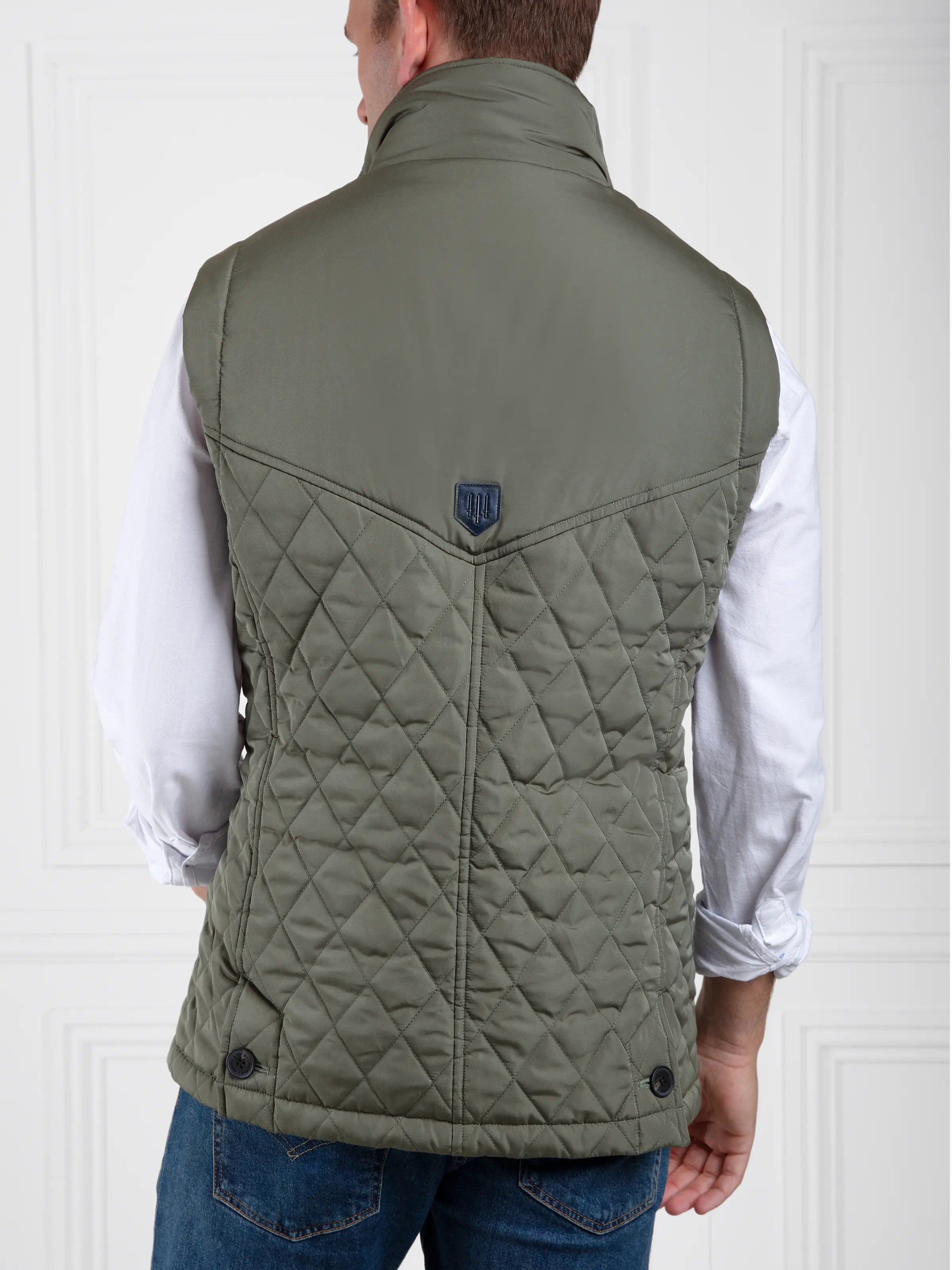 George Quilted Gilet Vest for Women - Lightweight Sage Green Puffer Vest Jacket for Fall & Winter | Outdoor Hiking, Casual Streetwear, Layering Fashion
