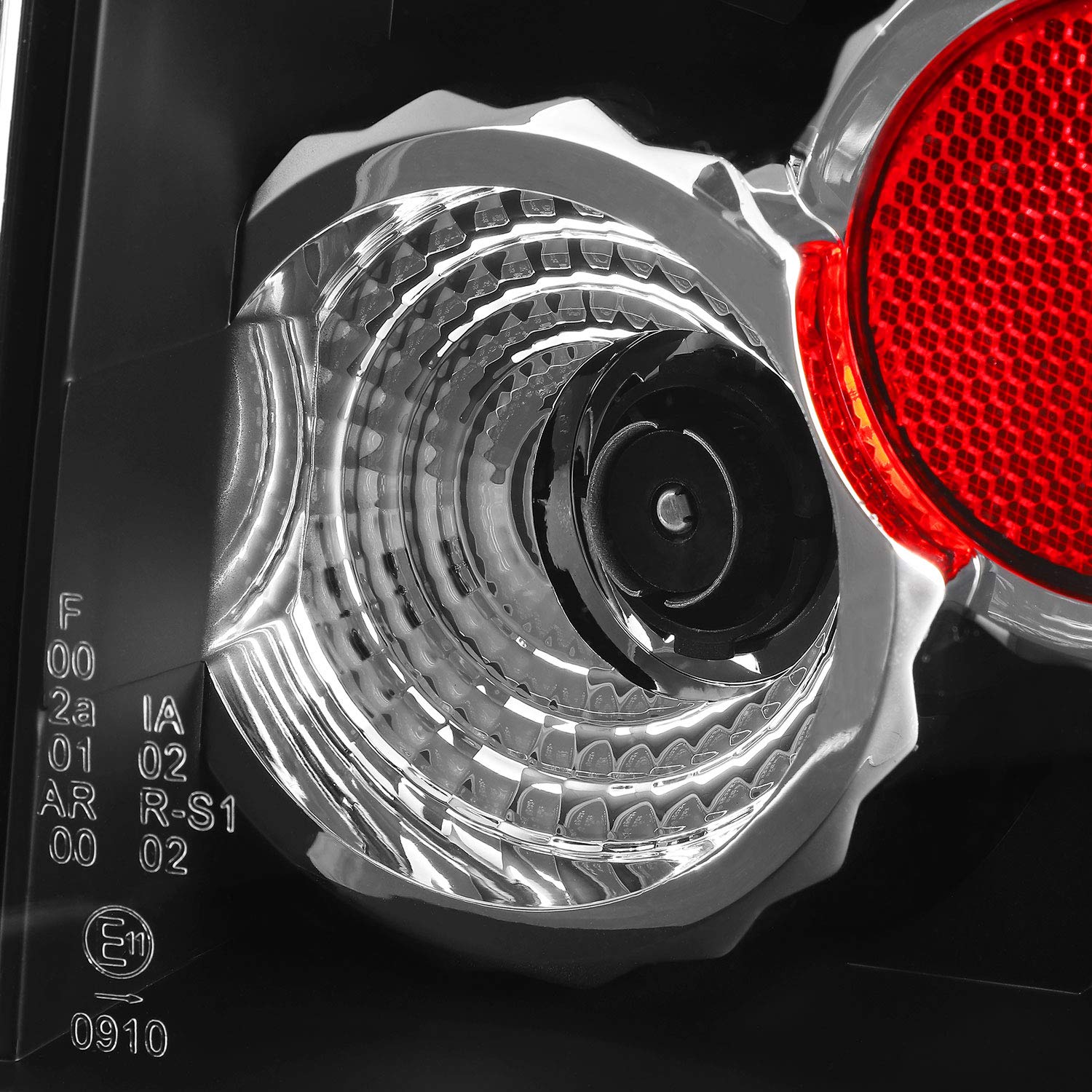 AKKON LED Tail Brake Lights Lamp Set Pair for 1997-2000 VW Passat B5 4DR Sedan - Black Bezel Replacement - Enhance Visibility & Style for Night Driving & Car Customization