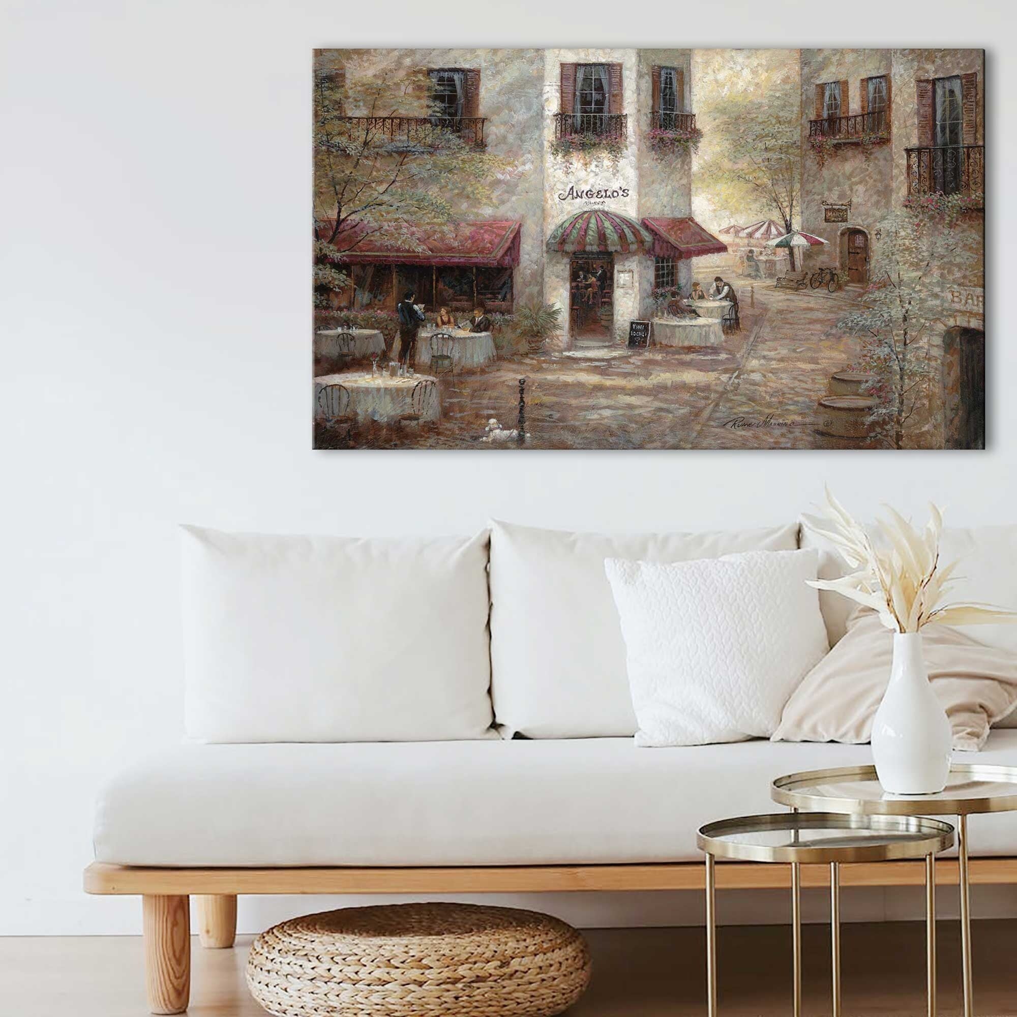 Angelos by Ruane Manning Canvas Wall Art Print - Modern Home Decor for Living Room, Bedroom & Office
