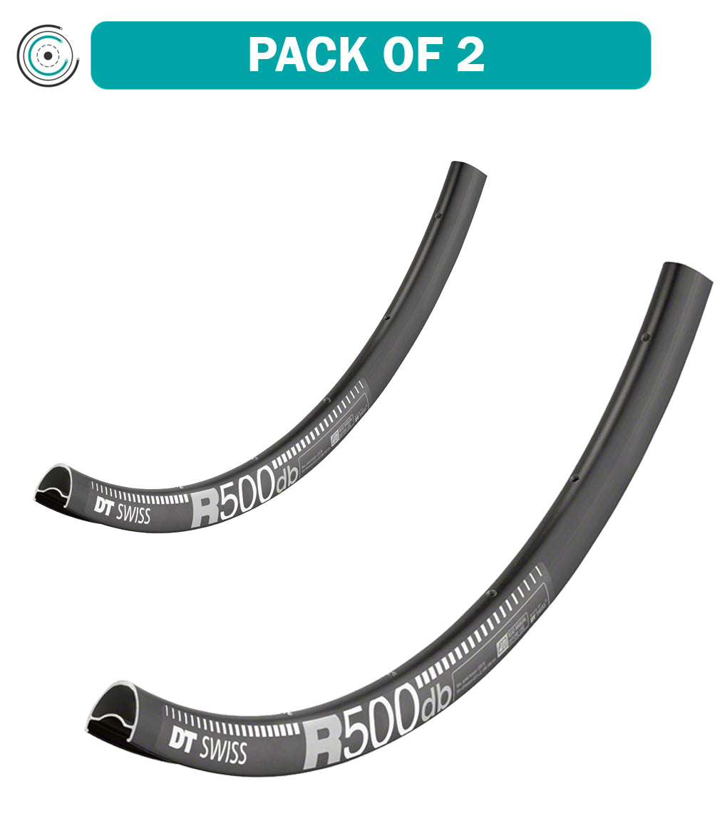 2 Pack DT Swiss R 500 700c Tubeless Ready Road Disc Wheelset - 32H Black Aluminum Alloy Rims for Road Bikes | Perfect for Racing, Commuting & Long-Distance Cycling