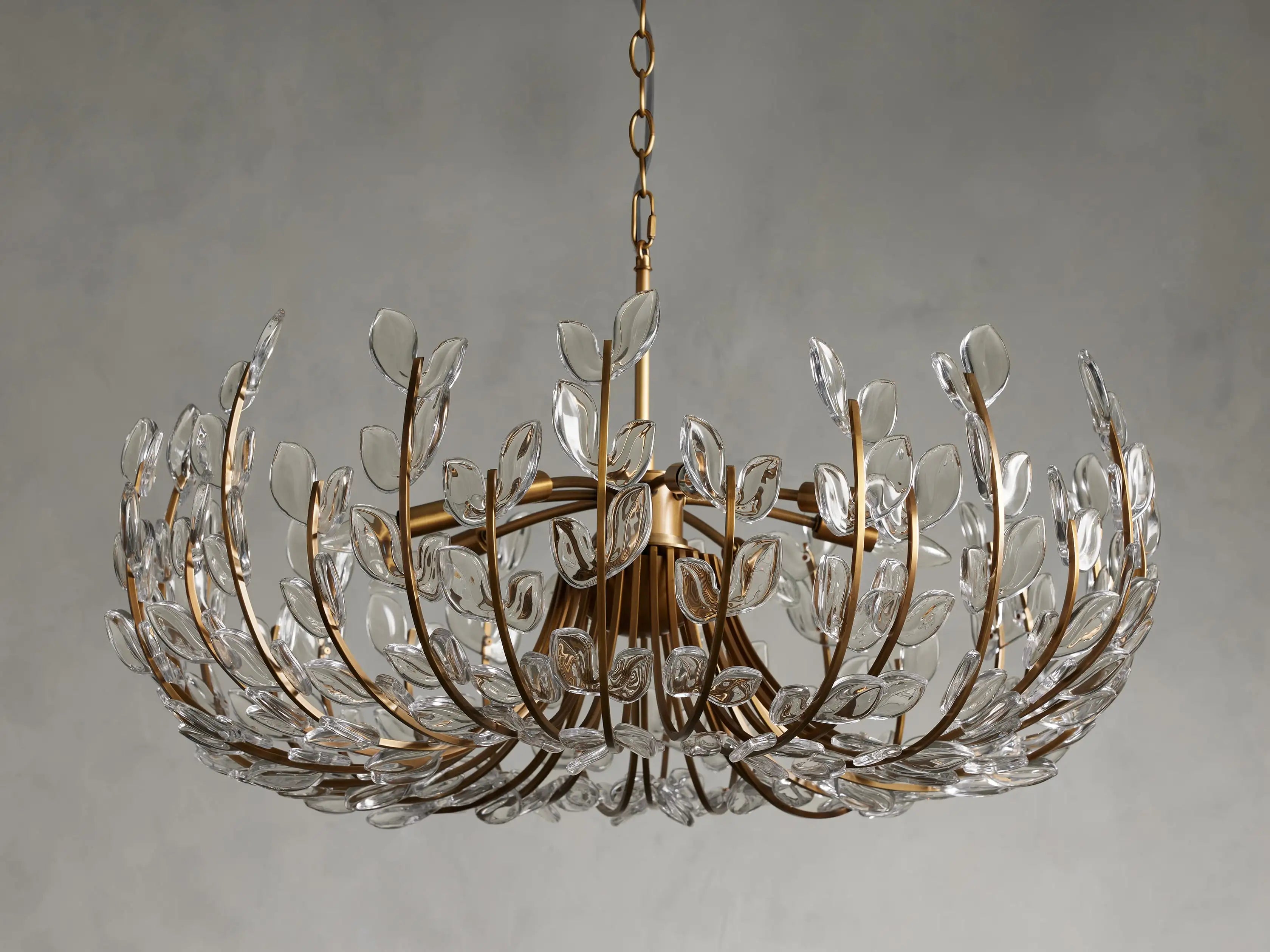 Adela 8-Light Crystal Chandelier for Dining Room - Modern Elegant Ceiling Light Fixture with Clear Glass Shades - Perfect for Home, Bedroom, Living Room & Wedding Decor