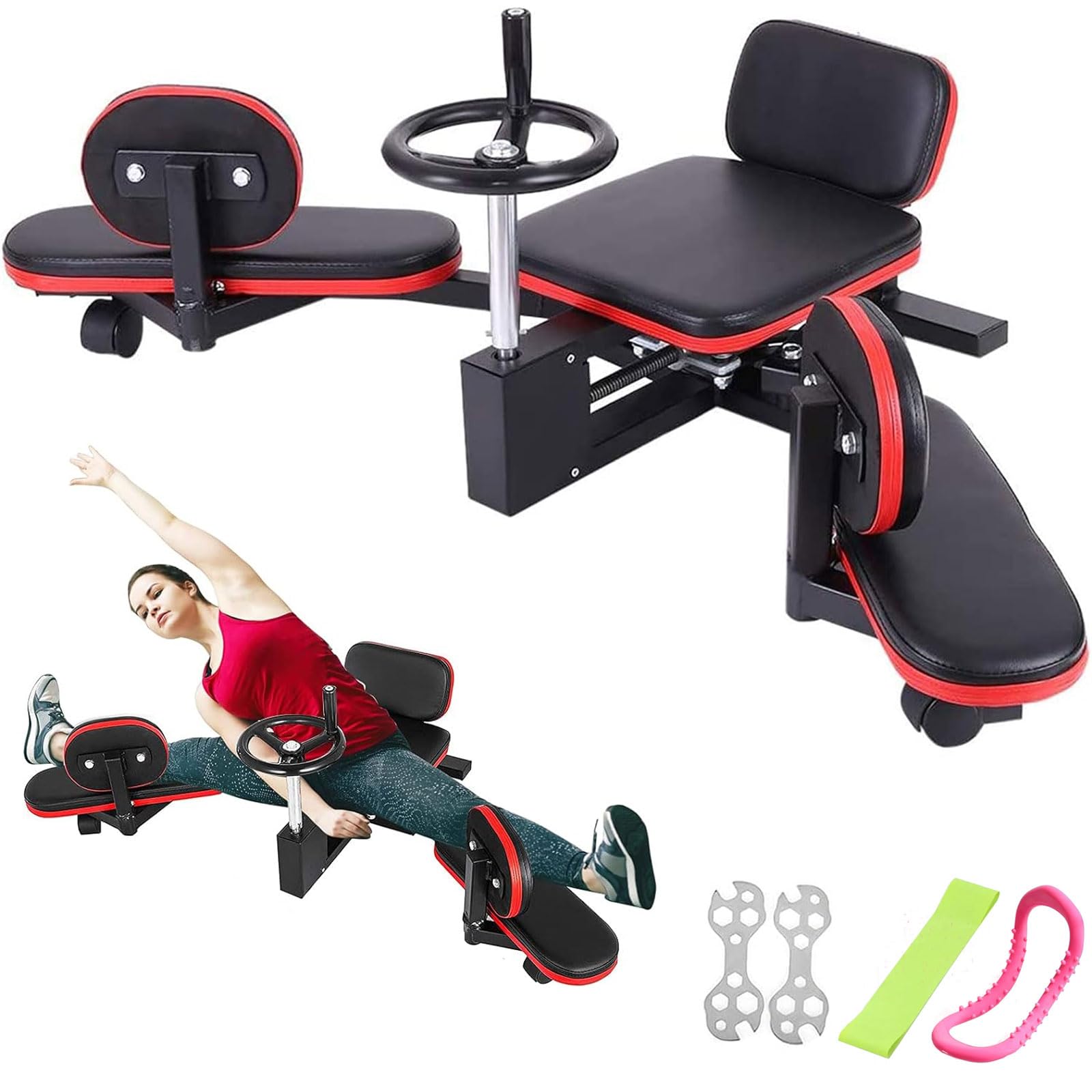 Pro Leg Stretcher 330LBS Capacity - Heavy Duty Steel Frame Leg Stretching Machine for Flexibility Training & Home Gym Fitness Equipment | Perfect for Martial Arts, Yoga, Dance & Physical Therapy
