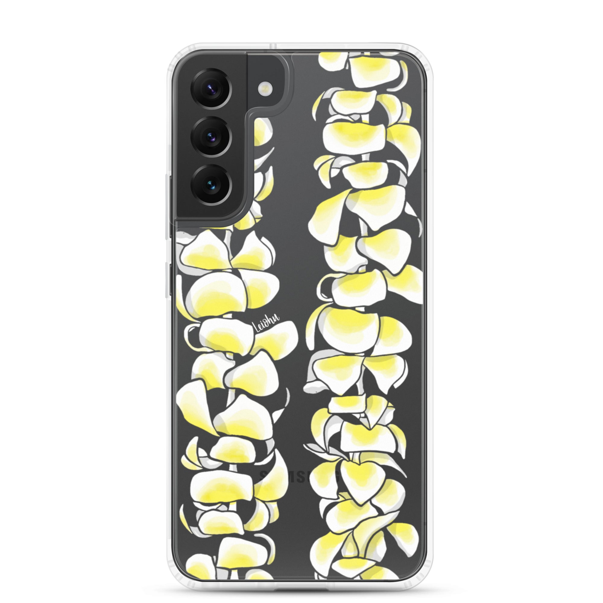 Plumeria Clear Phone Case for Samsung Galaxy - Slim Protective Cover for Everyday Use & Travel