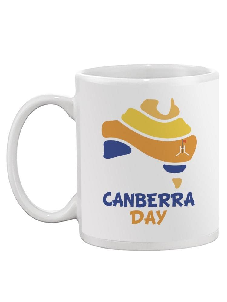 Abstract Country Art Coffee Mug - Canberra Inspired Ceramic Cup for Tea & Coffee Lovers - Perfect for Home, Office & Gift Giving