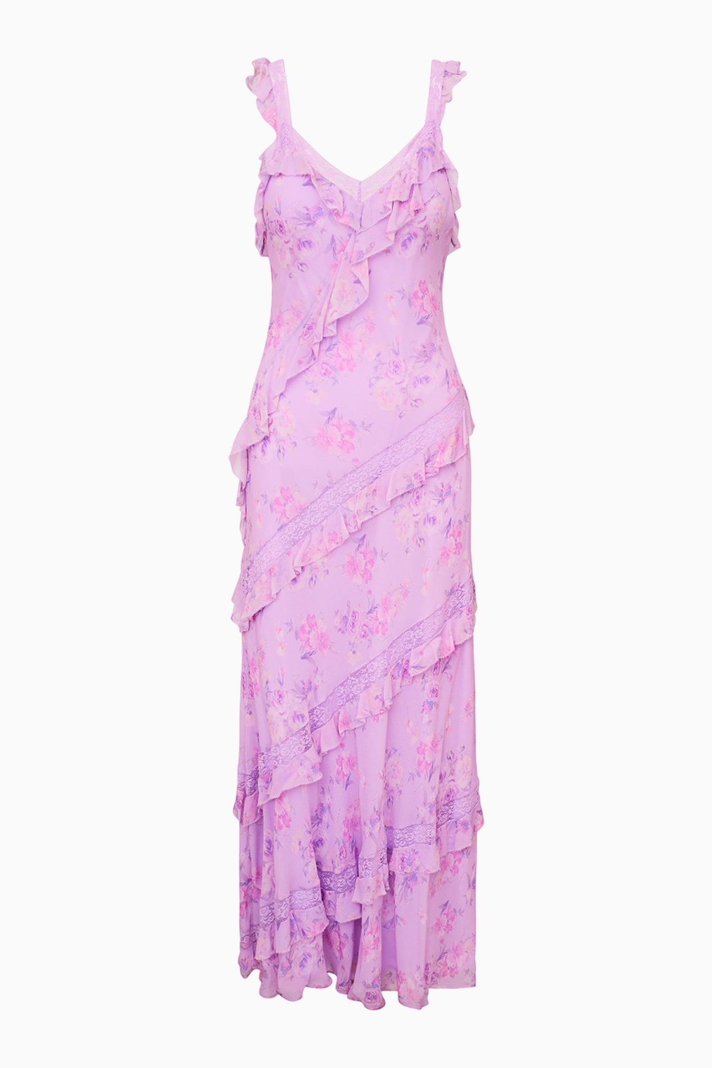 Radiance Fragrance Print Maxi Dress - Floral Summer Long Dress for Women, Boho Chic Beach Cover Up, Perfect for Vacations & Outdoor Events