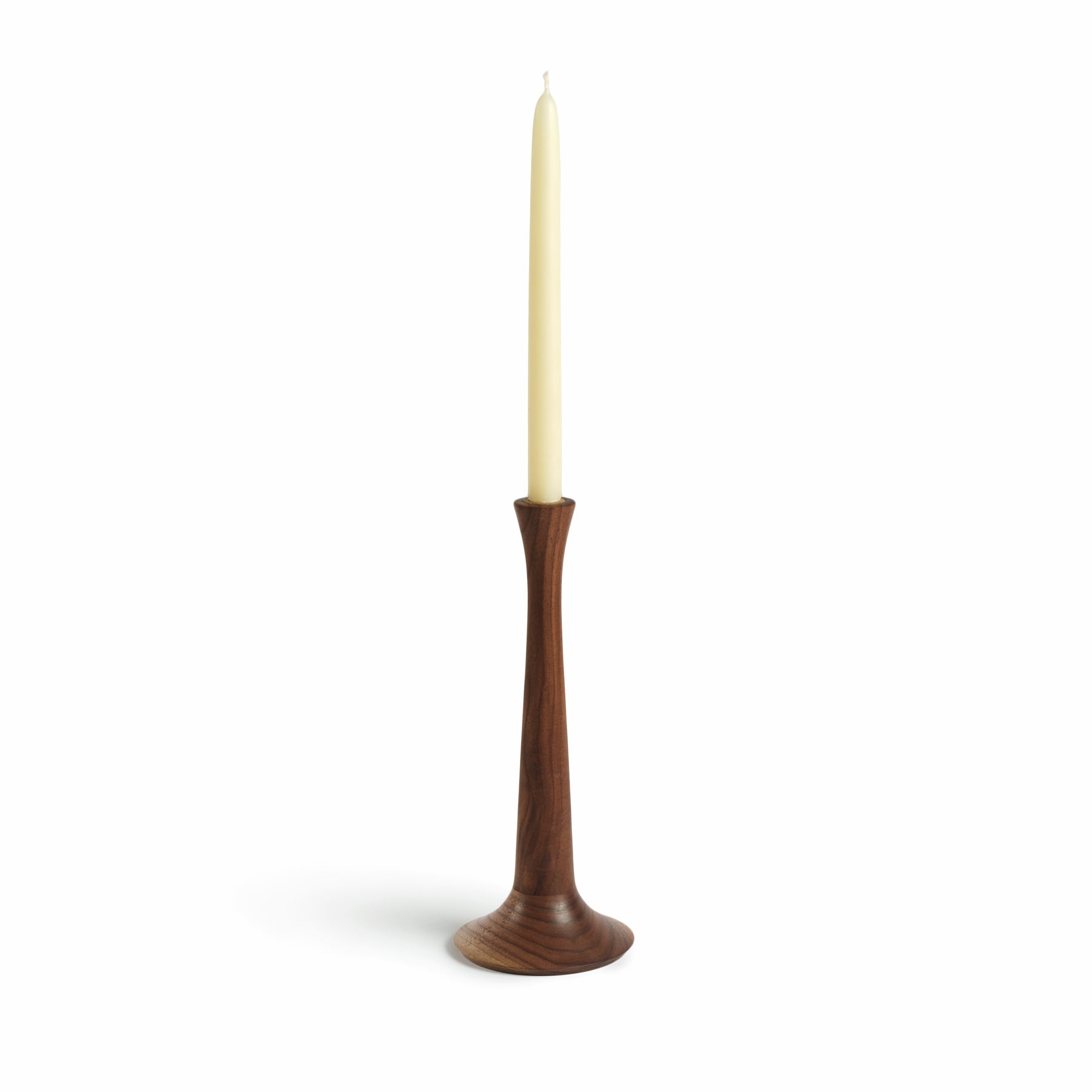Handcrafted Walnut Wood Candle Stick Holder - Elegant Traditional Home Decor for Dining Table, Wedding Centerpiece & Fireplace Mantel