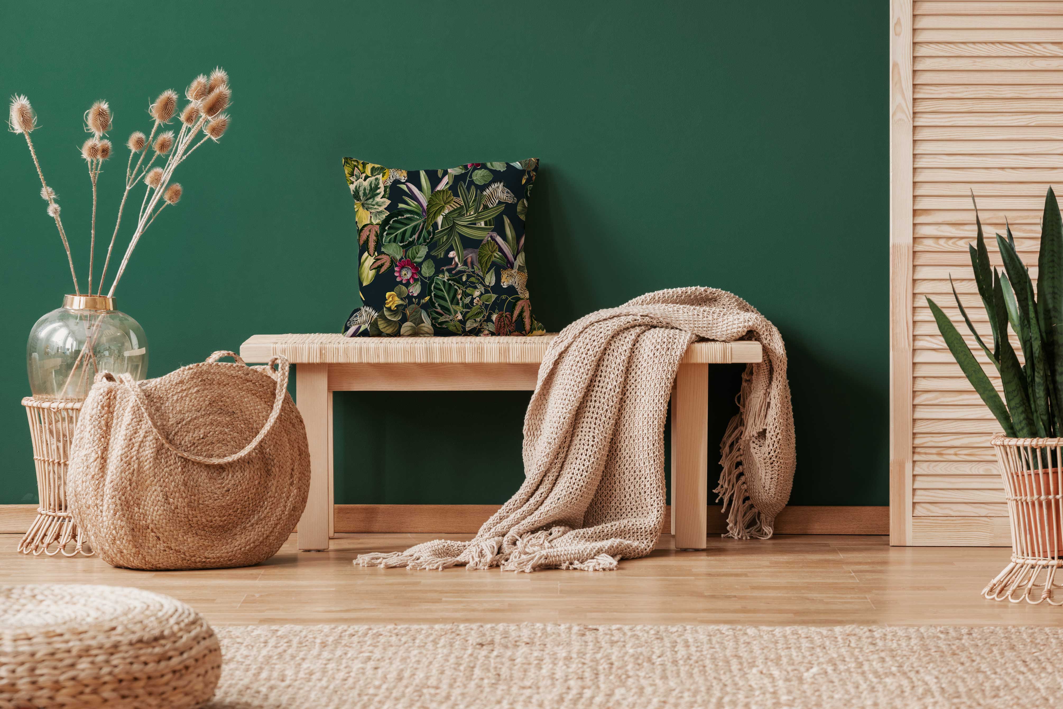 Indoor Pillow - Soft & Comfortable Home Decor | Bold Botanics Design for Living Room, Bedroom & Cozy Spaces