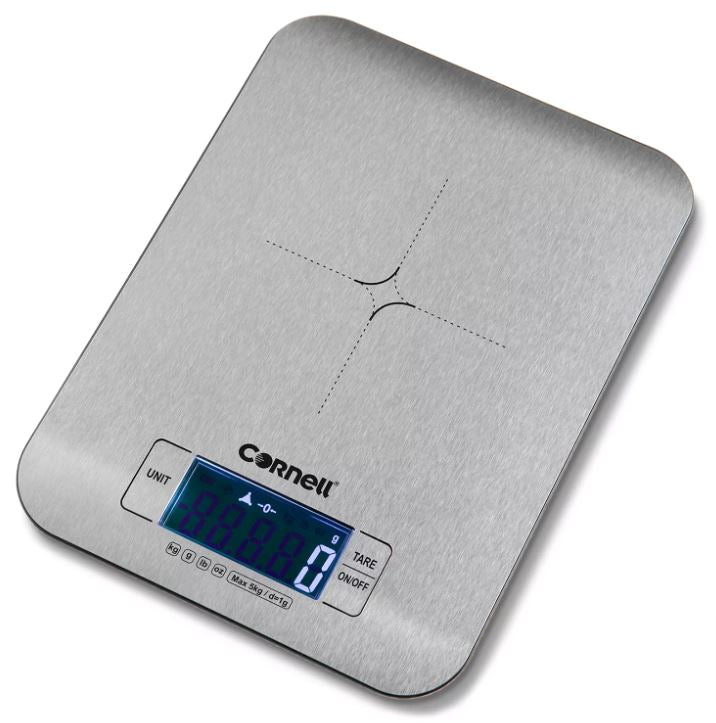 **Cornell Digital Kitchen Scale - 5kg Precision Weighing Scale (CKS500SS/CKS500RGS) for Baking, Cooking & Portion Control**