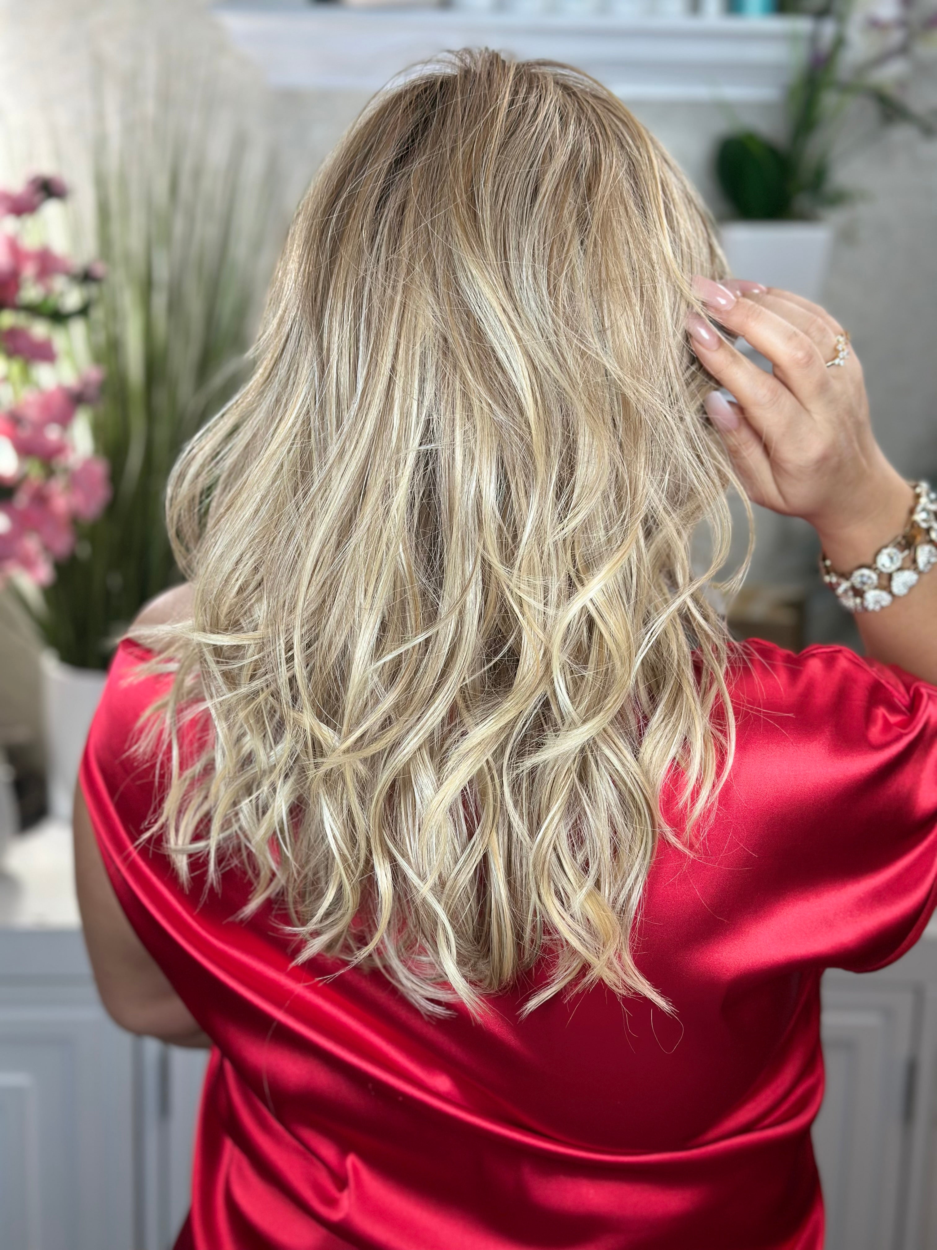 Fashion Forward Sunlit Beige Blonde Hair Extensions - Perfect for Parties, Weddings & Everyday Glamour