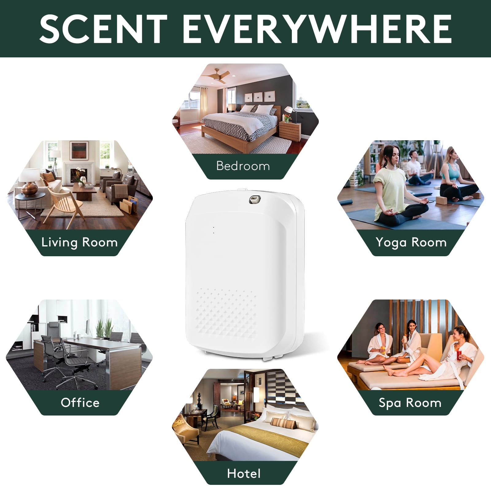 Barthelemy Smart Scent Air Machine - 1500 Sq. Ft Essential Oil Diffuser with Bluetooth & App Control, Cold Air Technology for Home, Hotel, Spa, Office - Create Relaxing Atmosphere for Aromatherapy & Air Freshening