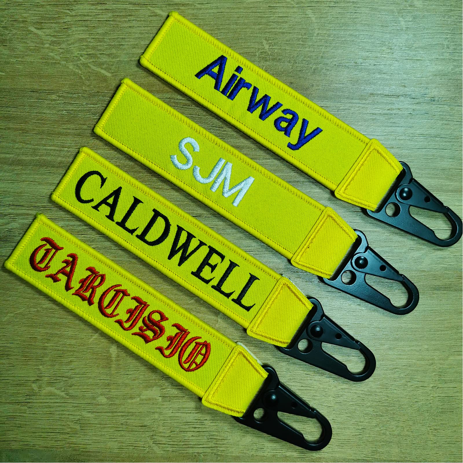 Customized Keychain with Name & Number - Personalized Key Ring Accessories for Luggage, Crate, Belt & Gear | Perfect for Travel, Sports & Everyday Use