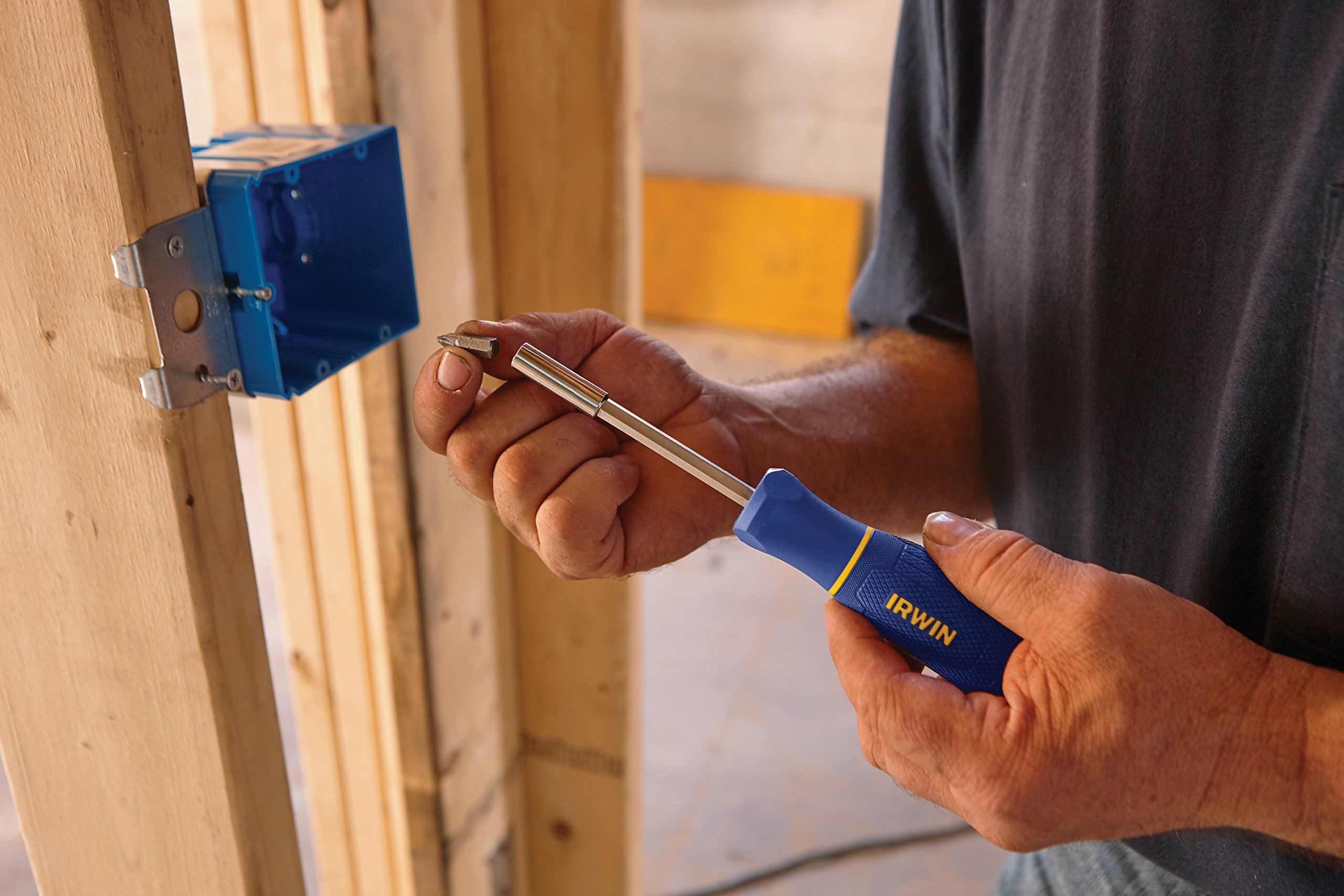 IRWIN Magnetic Screwdriver - 1948780 - Professional Hand Tool for DIY, Home Repair, and Construction Projects