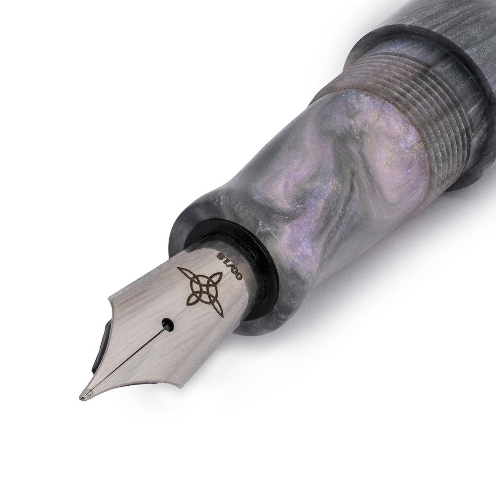 Tailored Pen Company × @micahfinds Labradorite Fountain Pen - Premium Handcrafted Writing Instrument with Natural Stone Accents for Gift, Collectors & Calligraphy Enthusiasts | Perfect for Business Signatures, Wedding Gifts & Luxury Stationery Collections