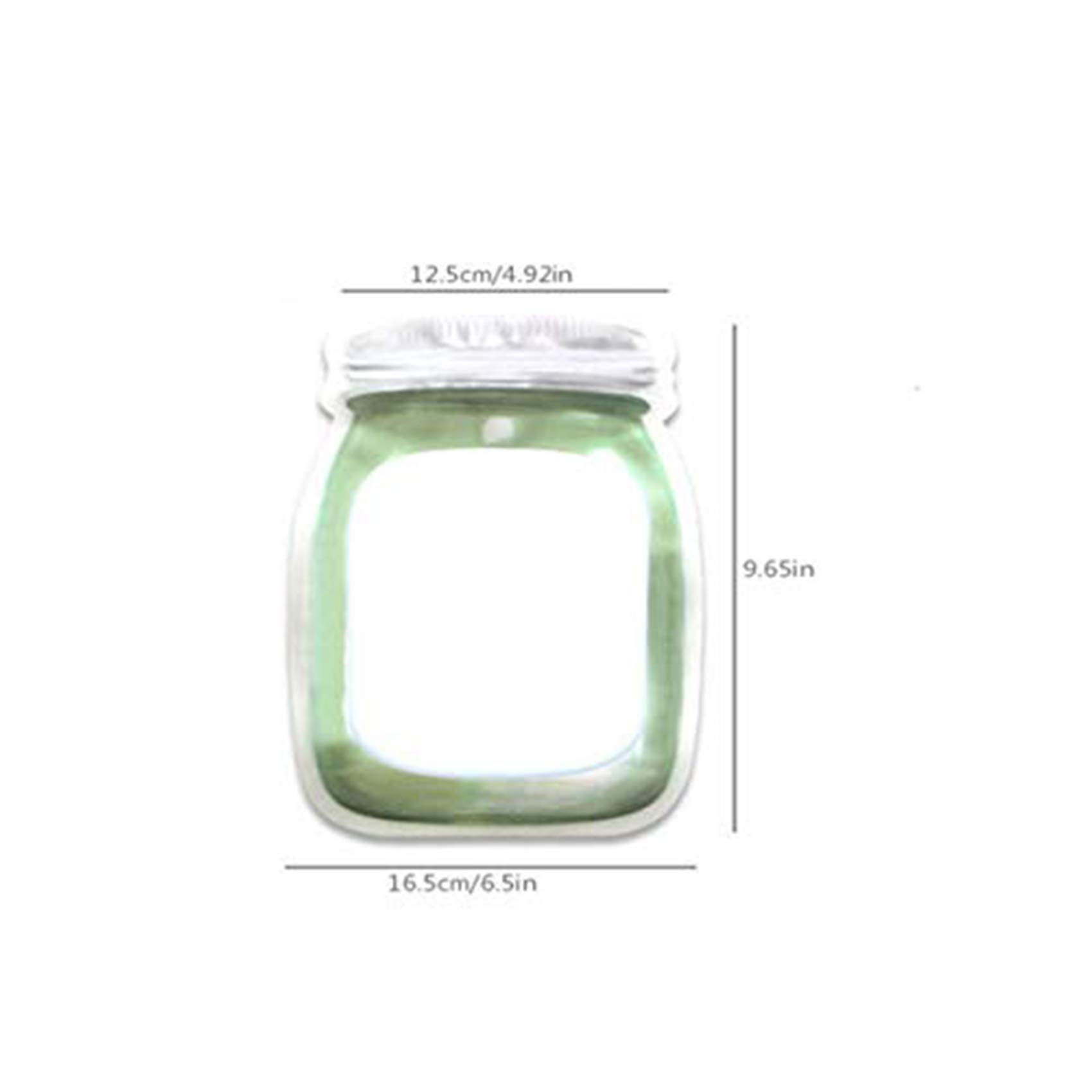 Enkrio 20 Pack Reusable Mason Jar Bags - Leakproof Food Storage Bags for Kitchen, Snacks, Sandwich & Meal Prep | Eco-Friendly Zipper Bags for Mason Jars, Picnics, Camping & On-the-Go Snacking