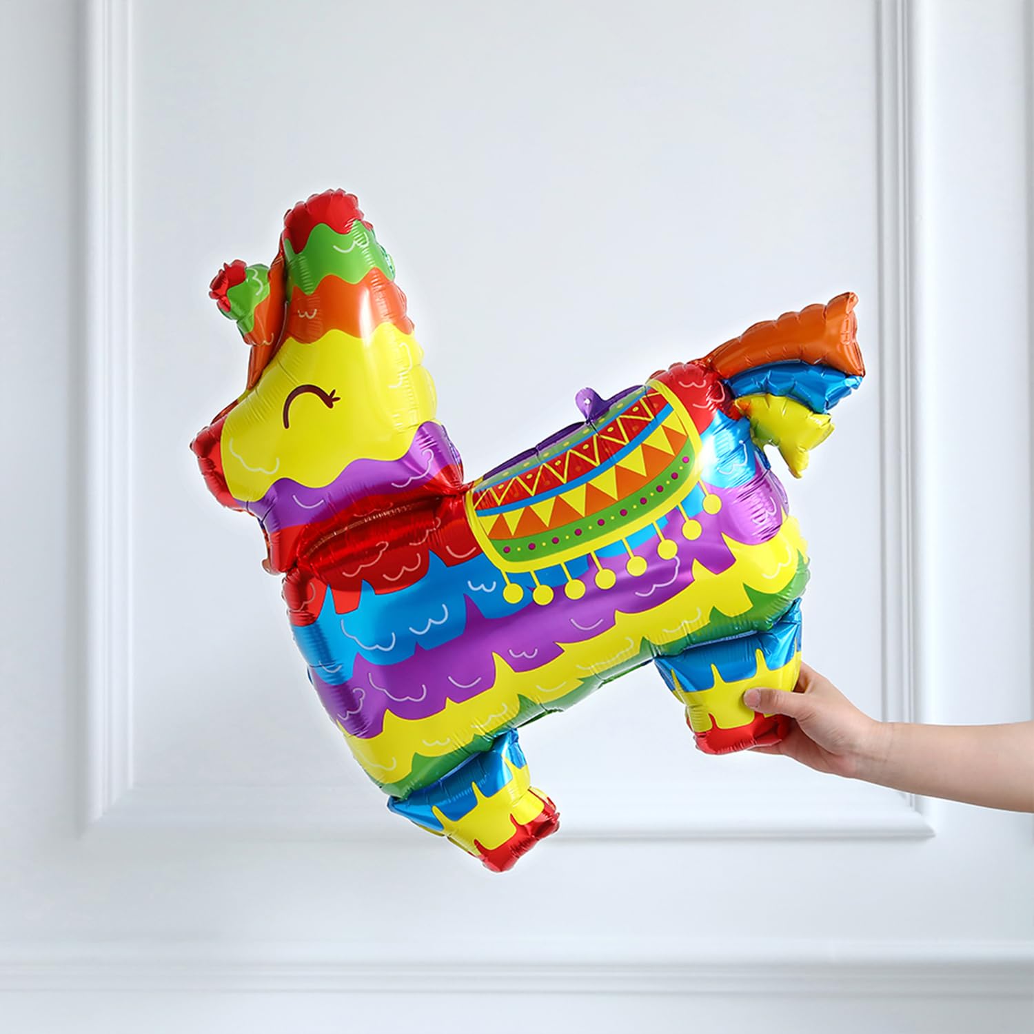 8Pcs Mexican Fiesta Party Decorations - Taco, Llama, Cactus & Sombrero Mylar Foil Balloons for Cinco De Mayo, Taco Tuesday, Birthday Parties & Carnival Celebrations - Perfect for Mexican Theme Decor, Backyard BBQs and Cultural Events