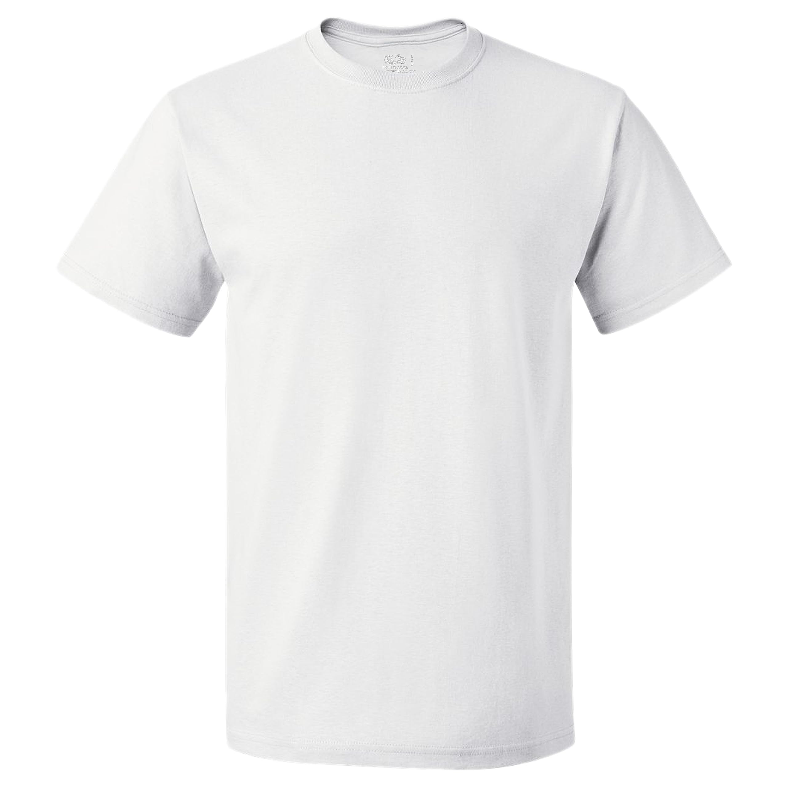 Fruit of the Loom Men's Lightweight Cotton T-Shirts - Short & Long Sleeve Crew Neck Tees for Casual Wear, Workout & Everyday Comfort
