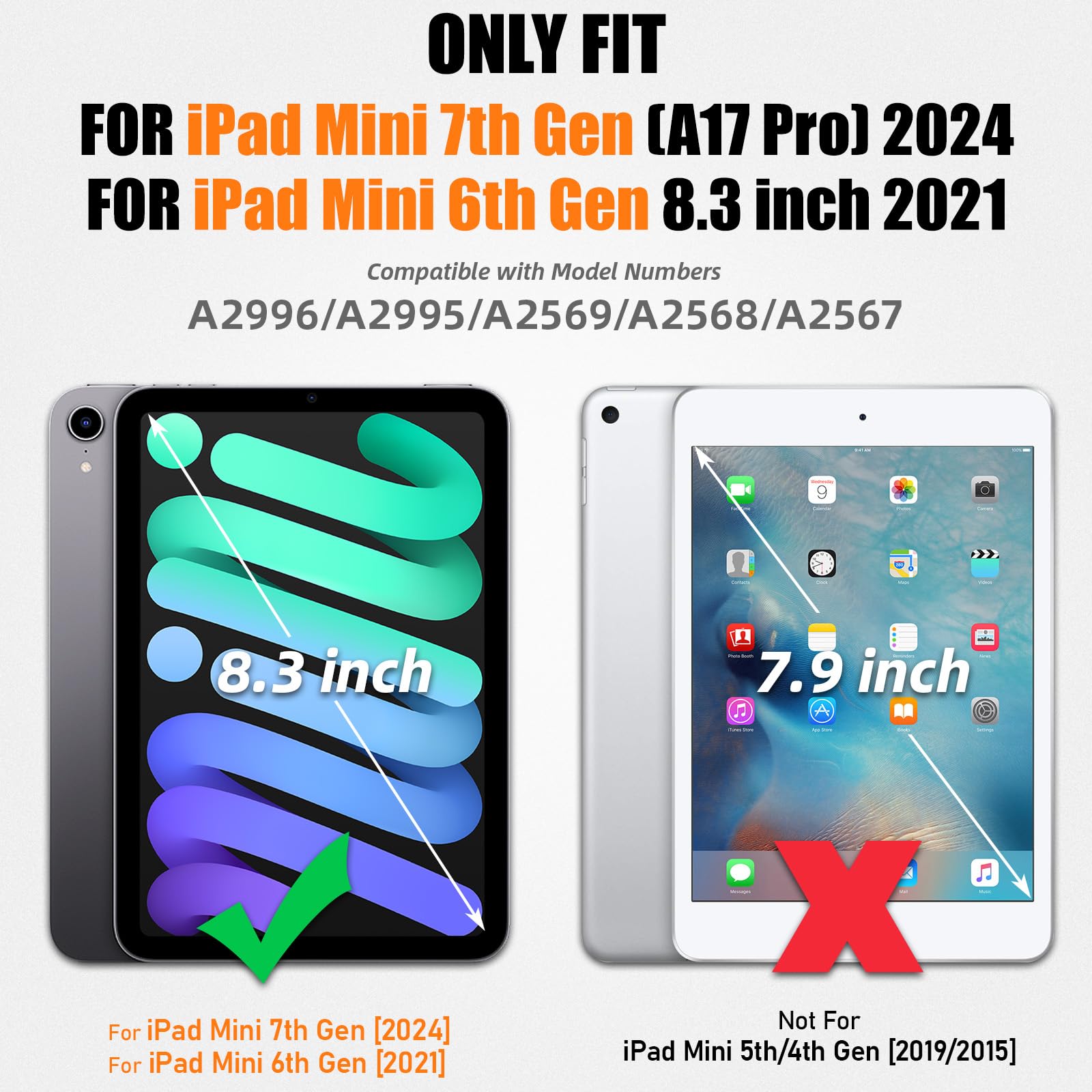 SEYMAC iPad Mini 7 (A17 Pro) 2024 / Mini 6 8.3