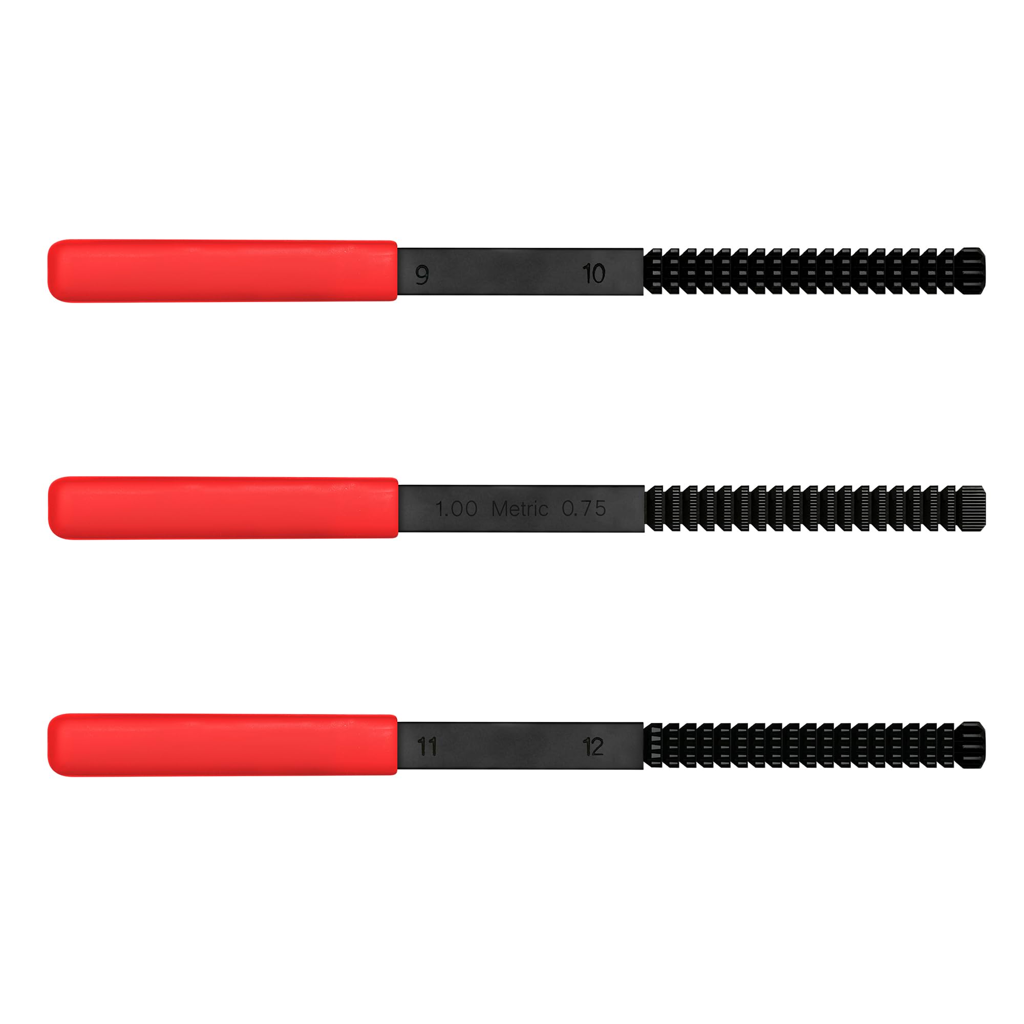 3Pcs Thread File Set - High Carbon Steel Thread Restorer & Repair Kit for Automotive, Plumbing, and DIY Projects