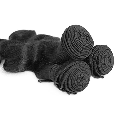 Premium 3 Bundles Brazilian Hair Extensions - 6A Grade Virgin Human Hair - 12/14/16/24 Inches - Straight & Body Wave Textures - Perfect for Salon Styling, Everyday Wear & Special Occasions