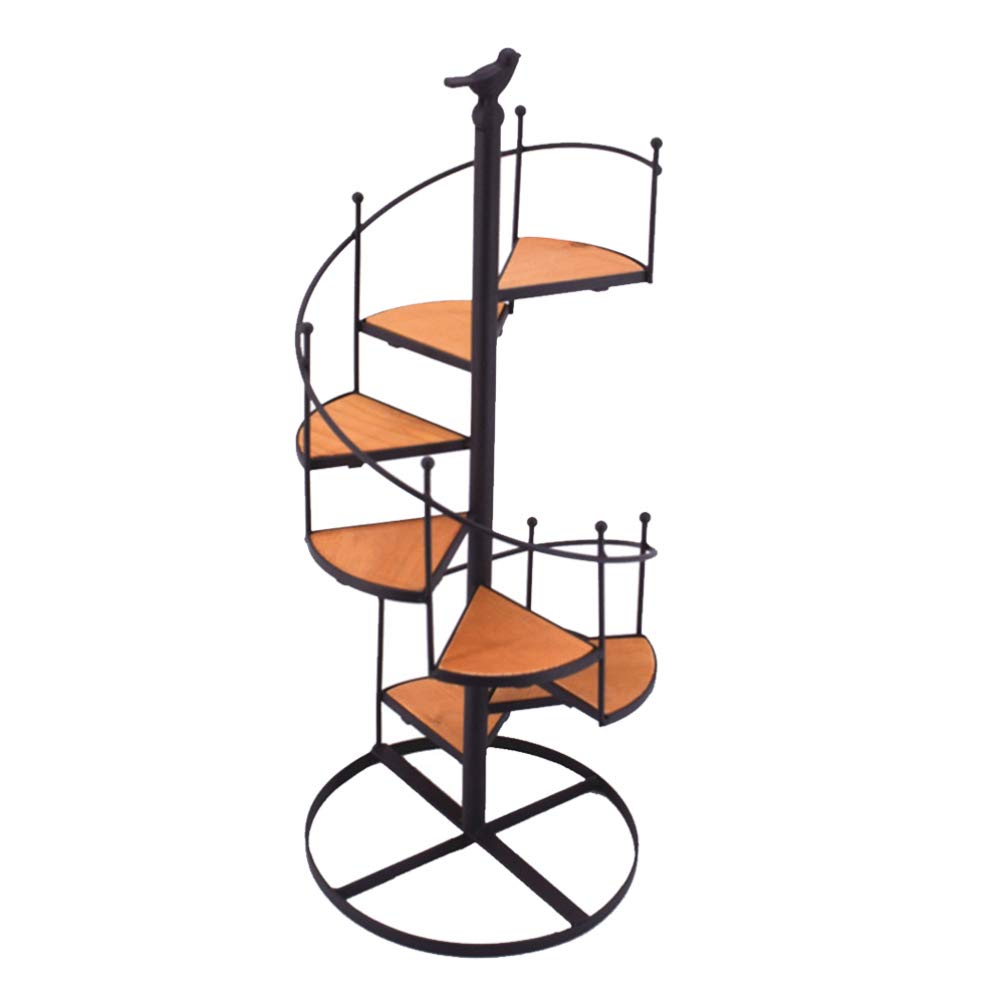 Spiral Staircase Cupcake Stand - 8 Tier Iron Dessert Display for Cakes, Candles & Plants | Christmas Party Decor, Tea Time Serving Tray, Wedding Centerpiece & Home Decoration