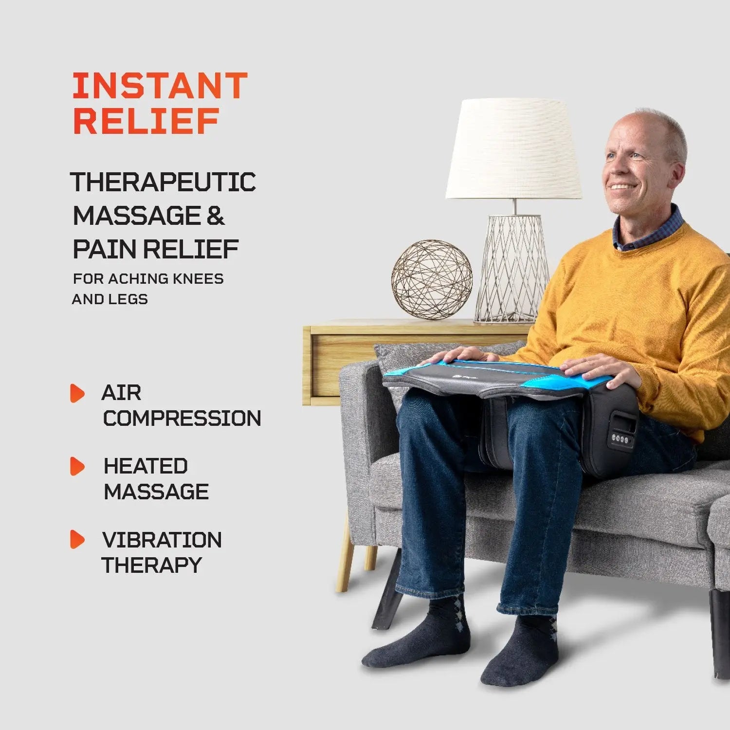 Premium Mobility & Air Compression Leg Massager for Pain Relief & Circulation - Ideal for Athletes, Travelers & Post-Surgery Recovery