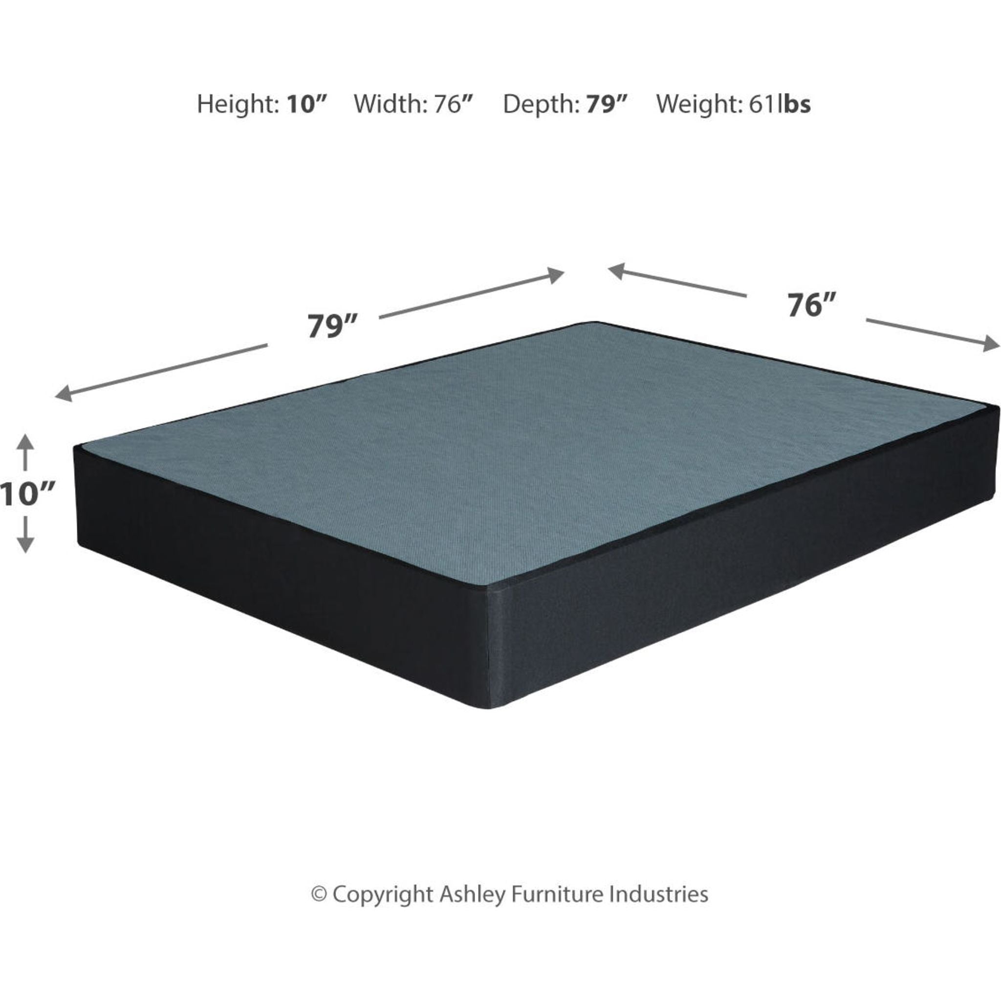 Ashley Sleep Essentials High Profile Foundation - Premium Bed Support for Enhanced Comfort & Durability | Perfect for Adjustable Beds, Platform Frames & Box Springs | Home & Hotel Use