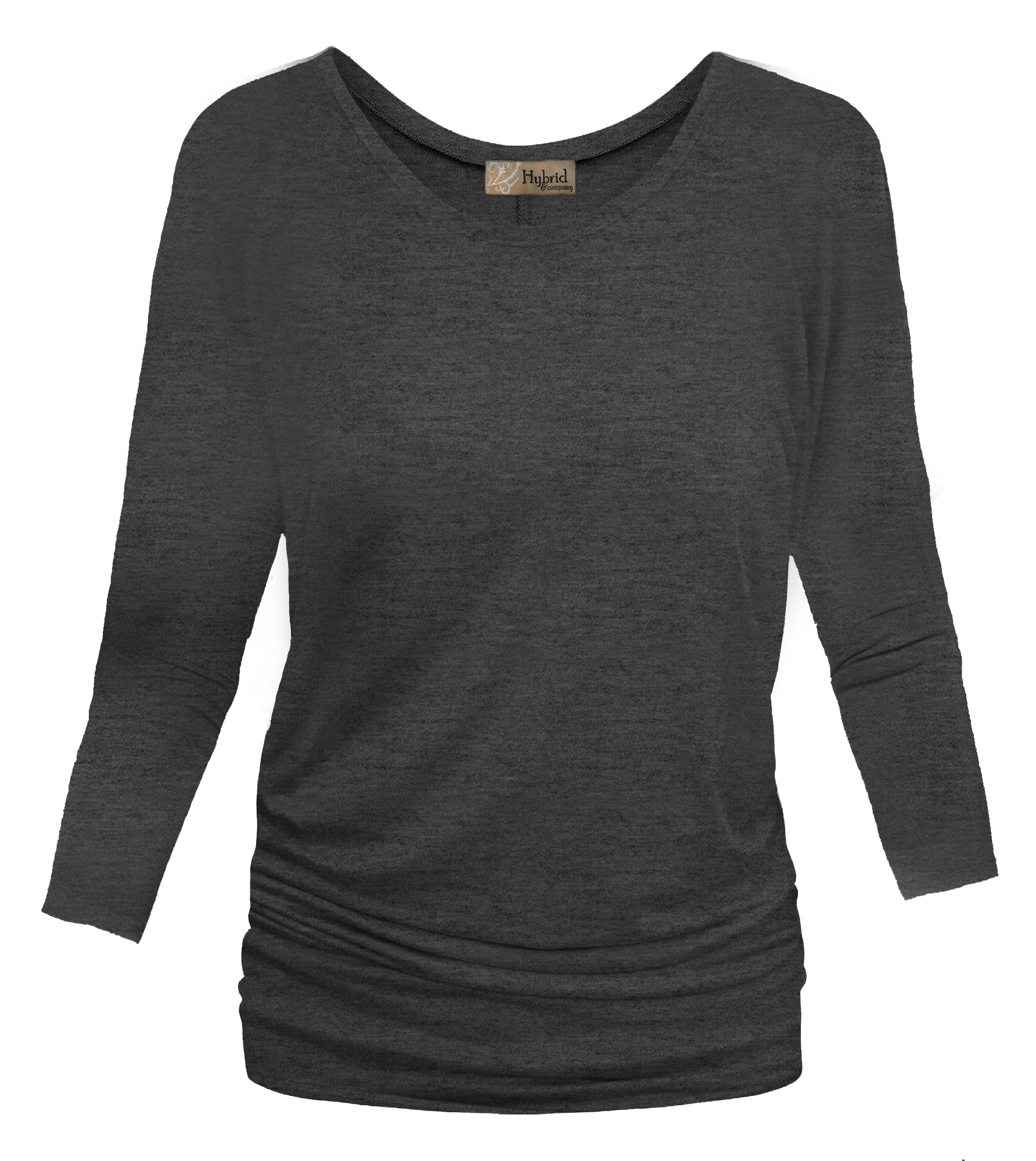 Hybrid & Company Women's Super Comfy Boat Neck Dolman Top Shirt - Soft Stretchy Casual Blouse for Everyday Wear, Work & Weekend Outfits