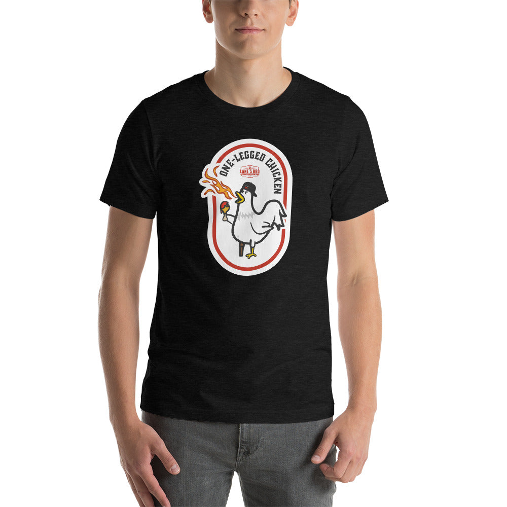 Funny One Legged Chicken Graphic T-Shirt - Humorous Novelty Tee for Men & Women - Perfect for Casual Wear, Costume Parties & Gifts