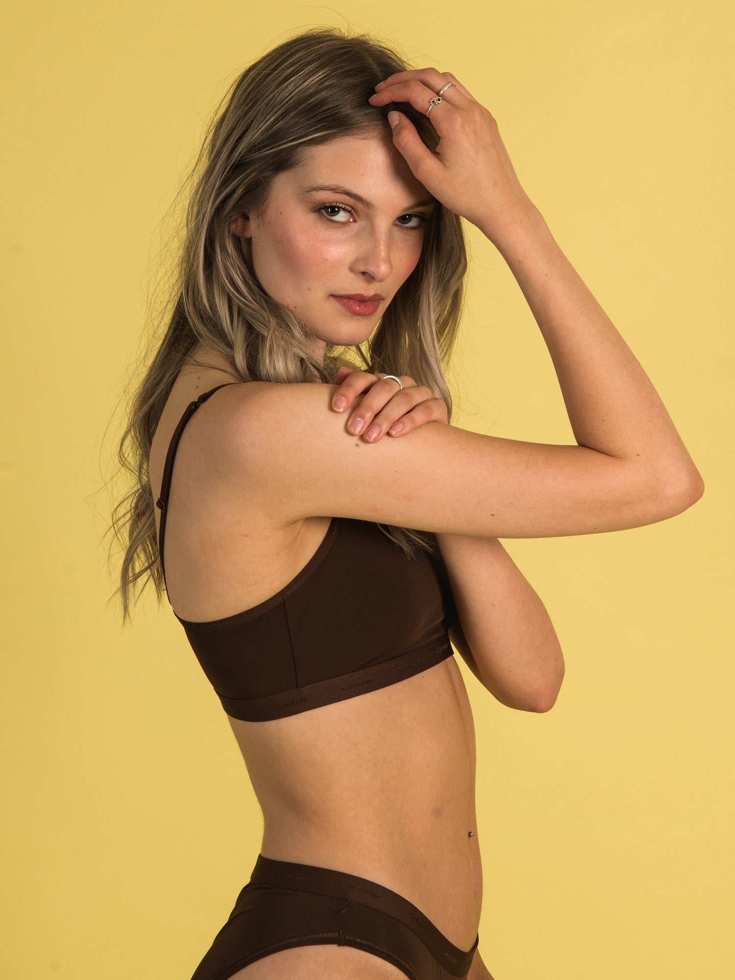Calvin Klein Form to Body Unlined Bralette - Comfortable Wireless Bra for Everyday Wear, Yoga & Lounge