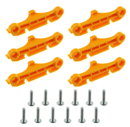 3 Pairs Yellow CPU Fan Retainer Bracket for AM4 AMD Socket - Secure Cooling Fan Support for PC Builds & Gaming Rigs