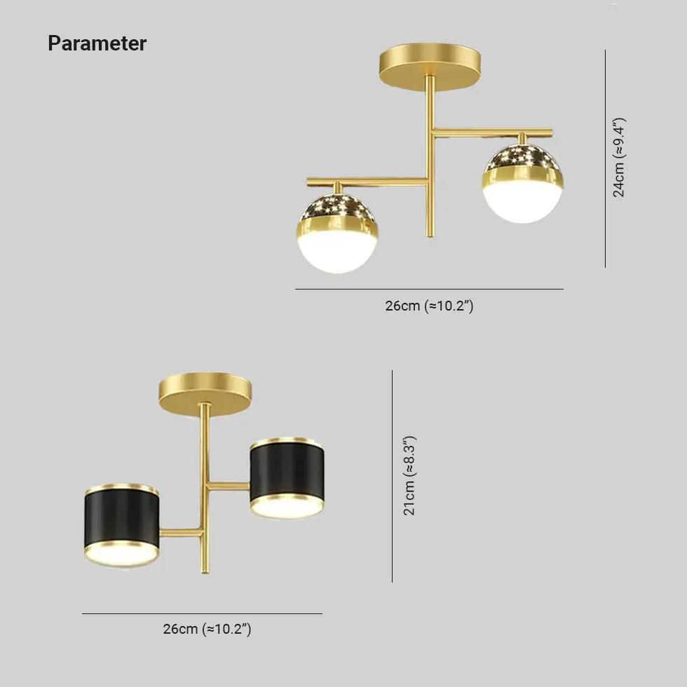 Modern Flush Ceiling Lights - Starlight Corridor Design for Hallway, Bedroom & Living Room - Energy Efficient LED Lighting Fixture for Home Decor