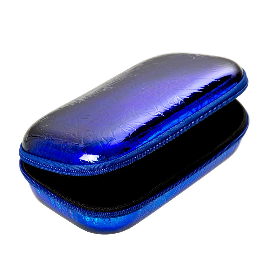 Metallic Pencil Case for School & Office - ZIPIT Blue-Green Storage Box for Pens, Pencils & Art Supplies | Perfect for Students, Teachers & Professionals