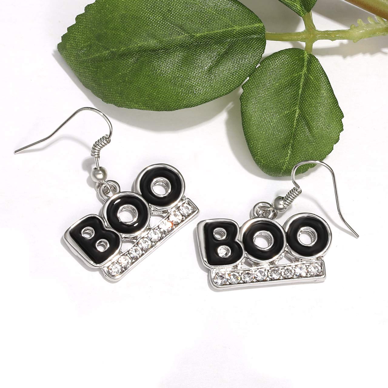 YAHPERN Halloween Drop Dangle Earrings Set - Pumpkin, Ghost, Spider, Boo, Bat & Cat Hook Earrings for Women | Spooky Party Accessories for Halloween Costume & Cosplay
