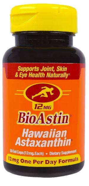Bioastin Hawaiian Astaxanthin 12mg - Premium Natural Antioxidant Supplement for Skin, Eye & Joint Health - Supports Immune System & Anti-Aging - Perfect for Daily Wellness & Active Lifestyle