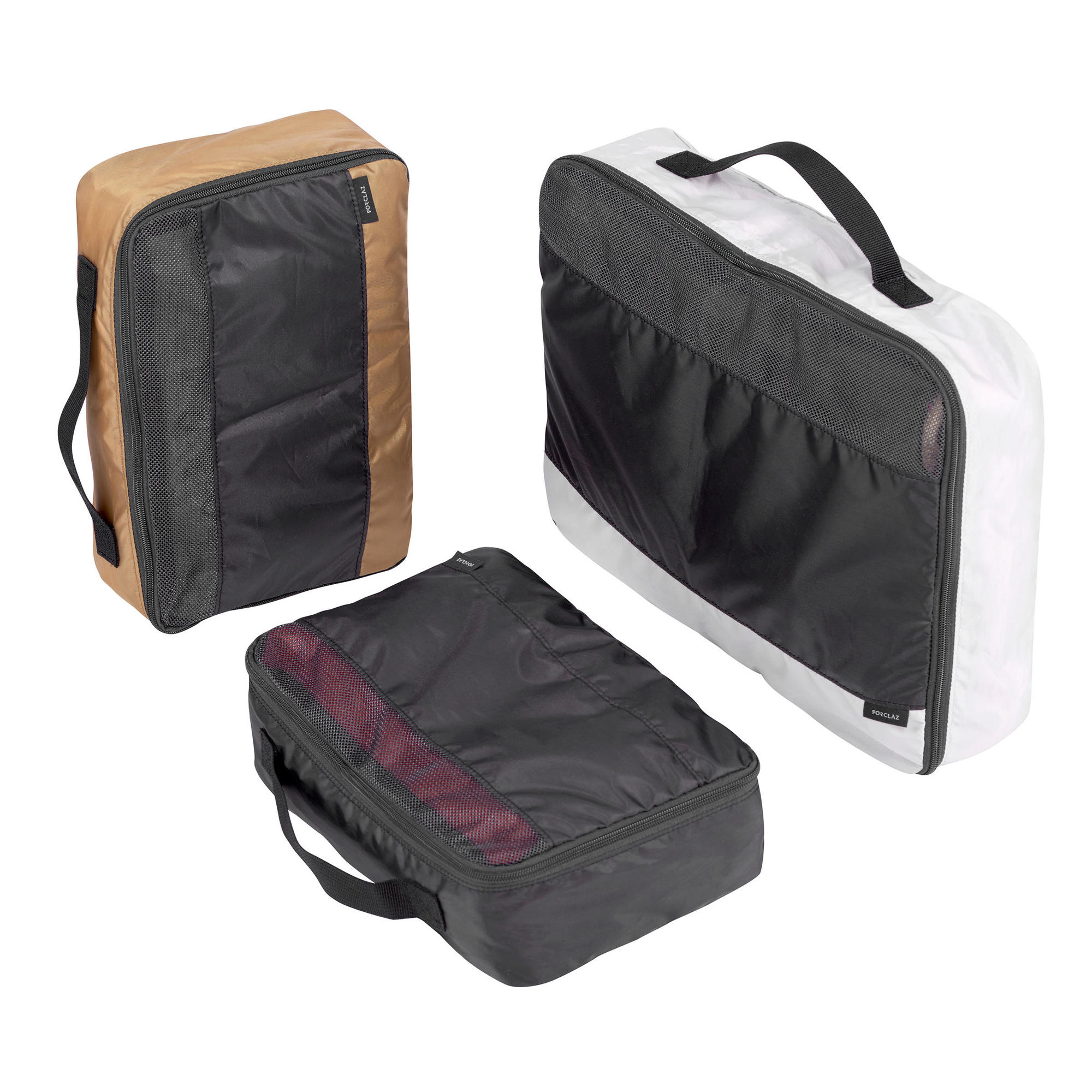 Waterproof Forclaz Backpack Storage Covers 3-Pack - Durable Dustproof Rain Protection for Hiking, Travel & Outdoor Gear Storage