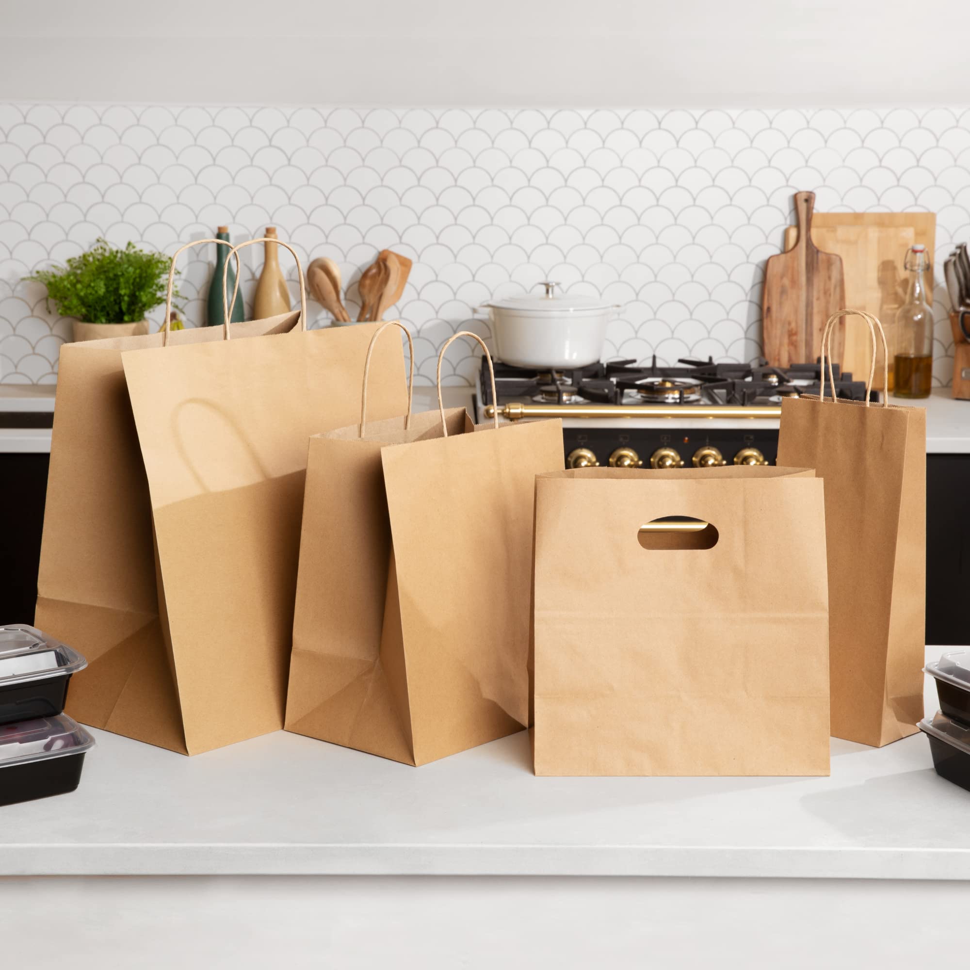 Eco-Friendly Kraft Paper Tote Bags 5.75