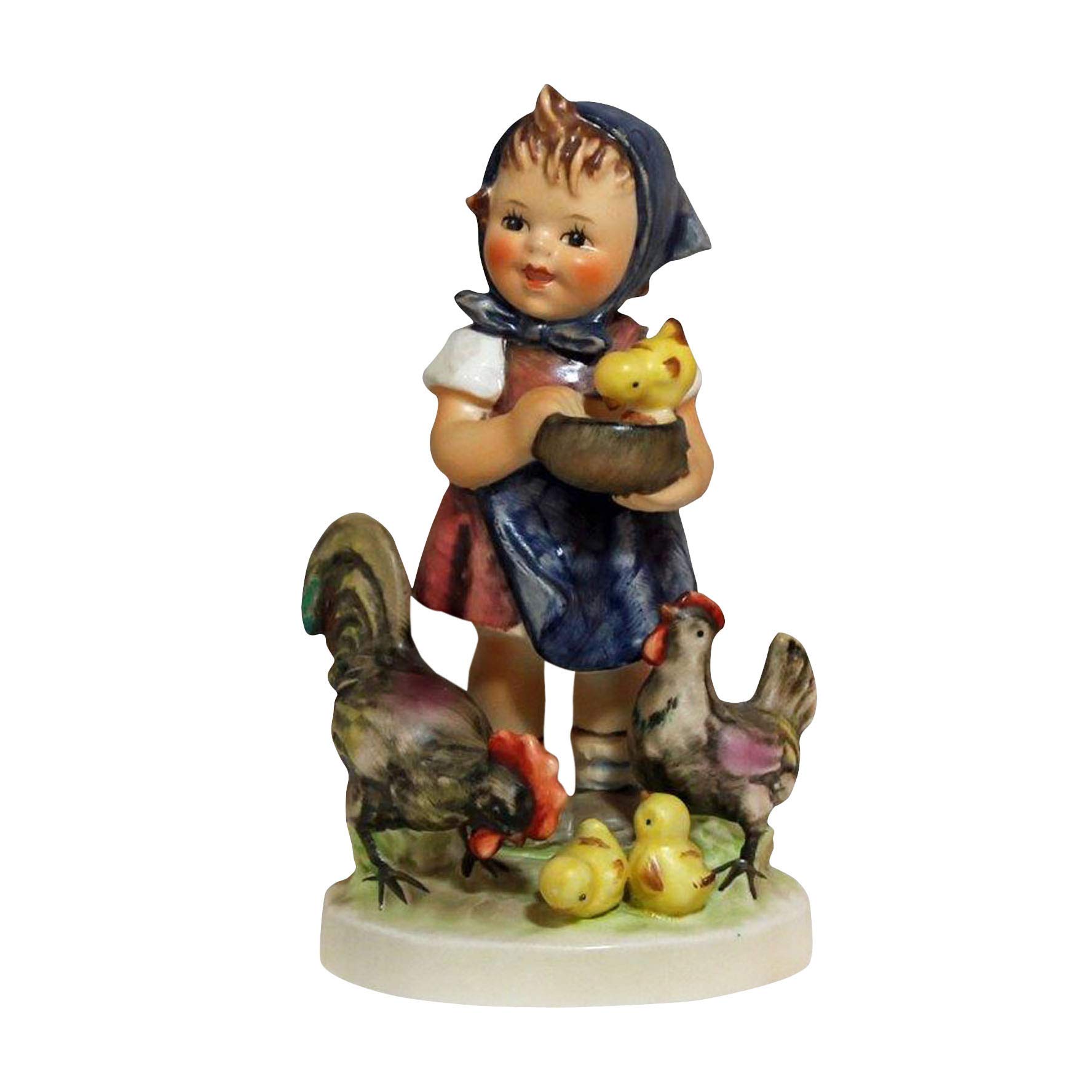 HUMMEL Feeding Time Figurine #199/I - 5.5 Inch Tall Collectible Porcelain Statue | Perfect for Kitchen Decor, Gift for Collectors & Home Display